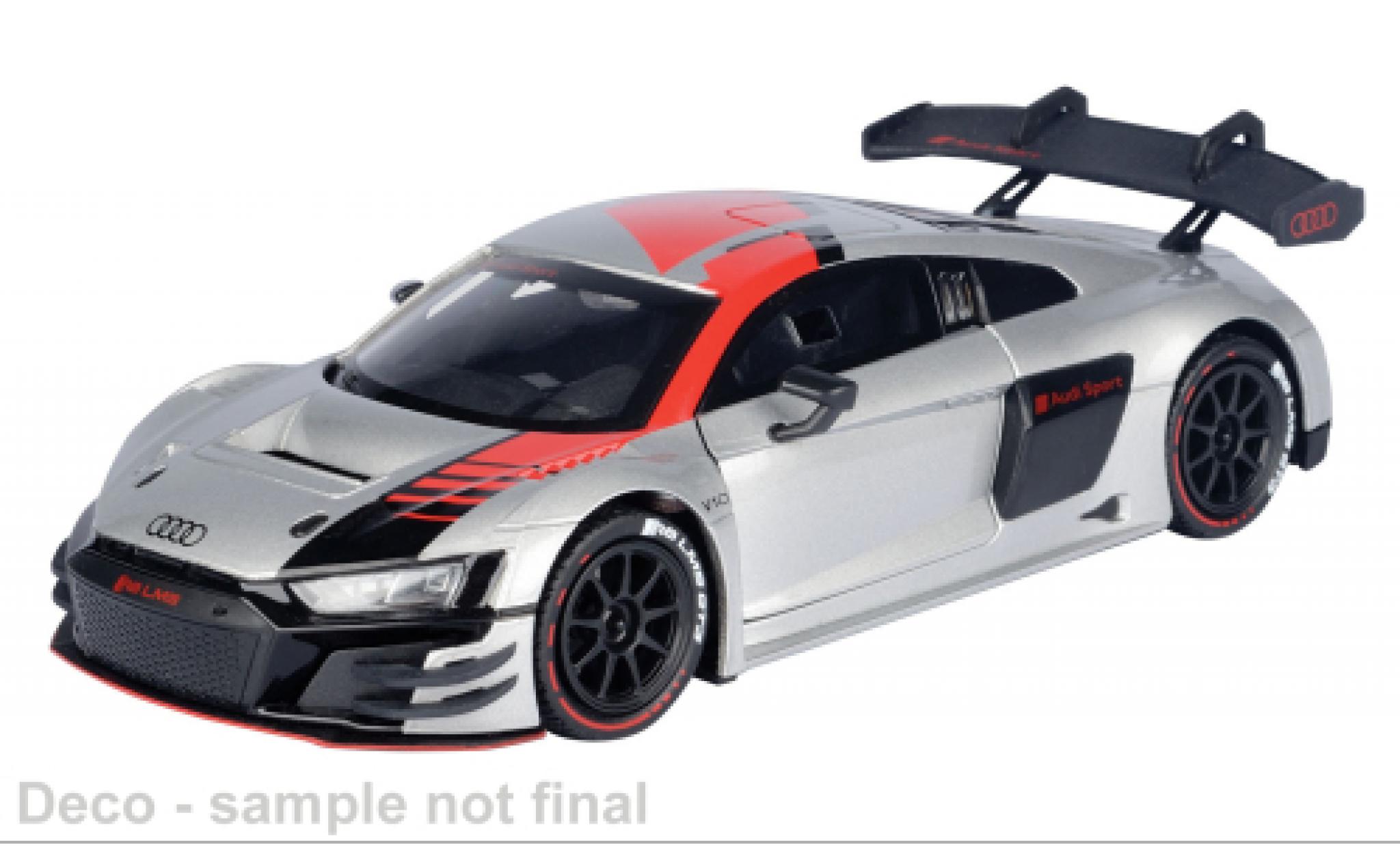 Audi R8 1/24 Motormax LMS GT3 grijs/Dekor 1:24 modelauto