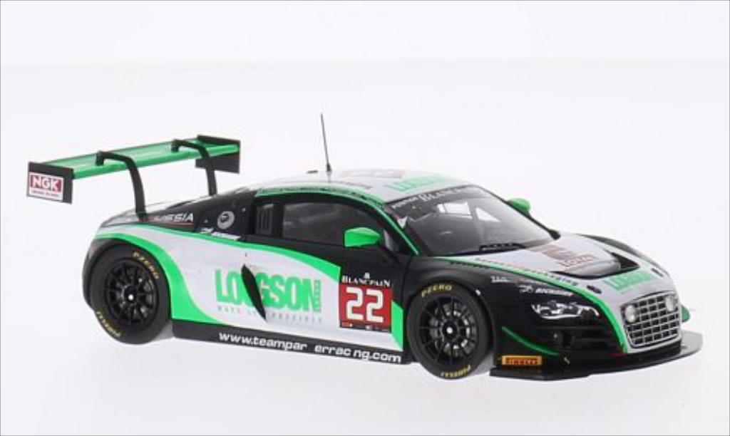 Audi R8 LMS 1/43 Spark LMS Ultra GTR No.22 Team Parker Racing Roze 24h Spa 2014 /L.Machitski modelauto
