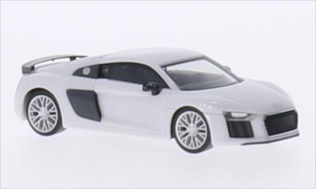 Audi R8 1/87 Herpa V10 Plus wit/carbon modelauto
