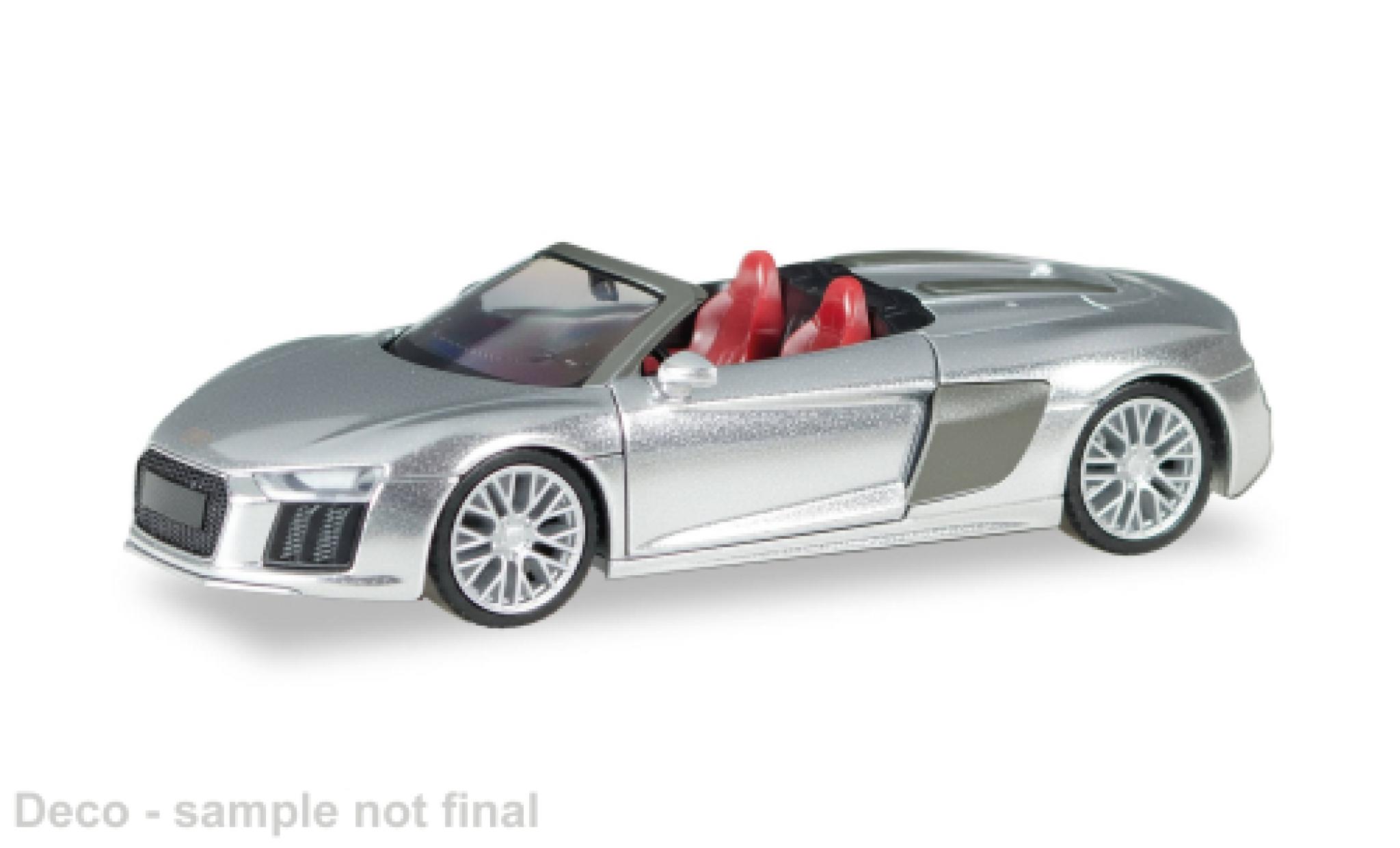 Audi R8 1/87 Herpa V10 Spyder grijs 1:87 modelauto