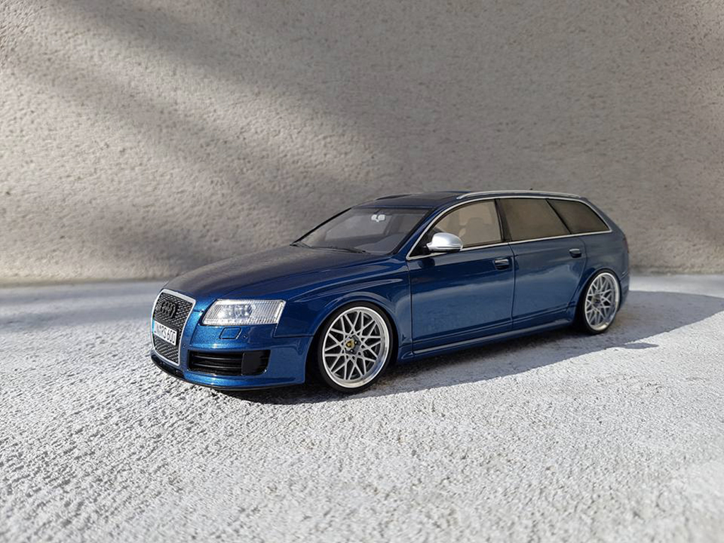 Audi RS6 1/18 Ottomobile C6 Avant V10 TFSI blauw modelauto