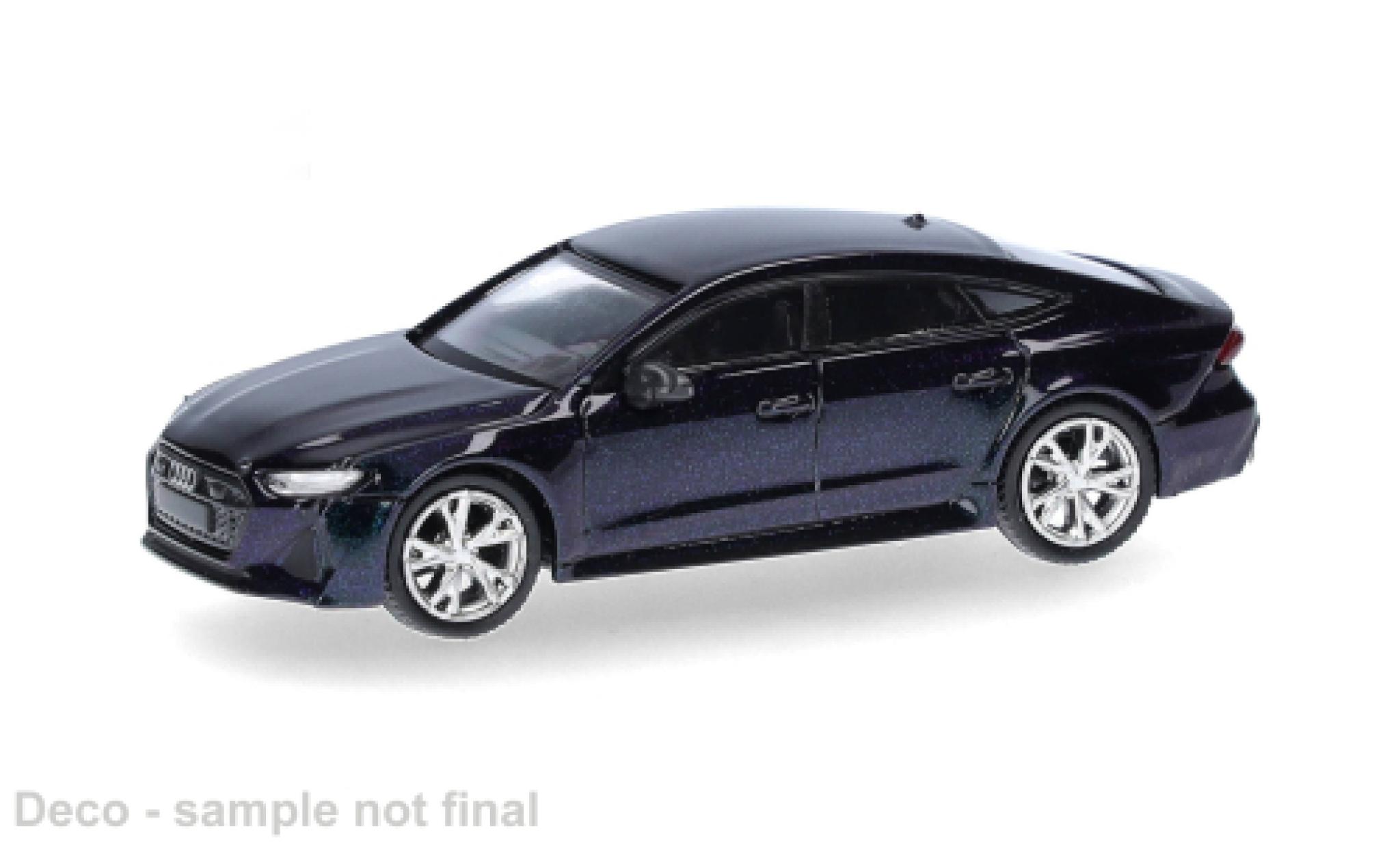 Audi RS7 1/87 Micro City 87 blauw 1:87 modelauto