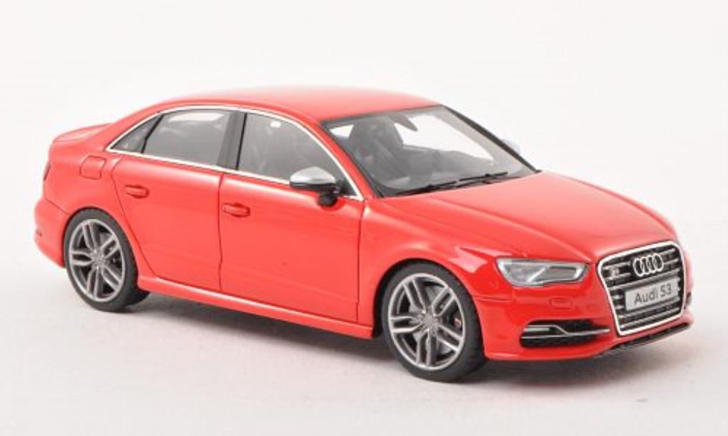 Audi S3 1/43 Minichamps Sedan rood 2013 modelauto