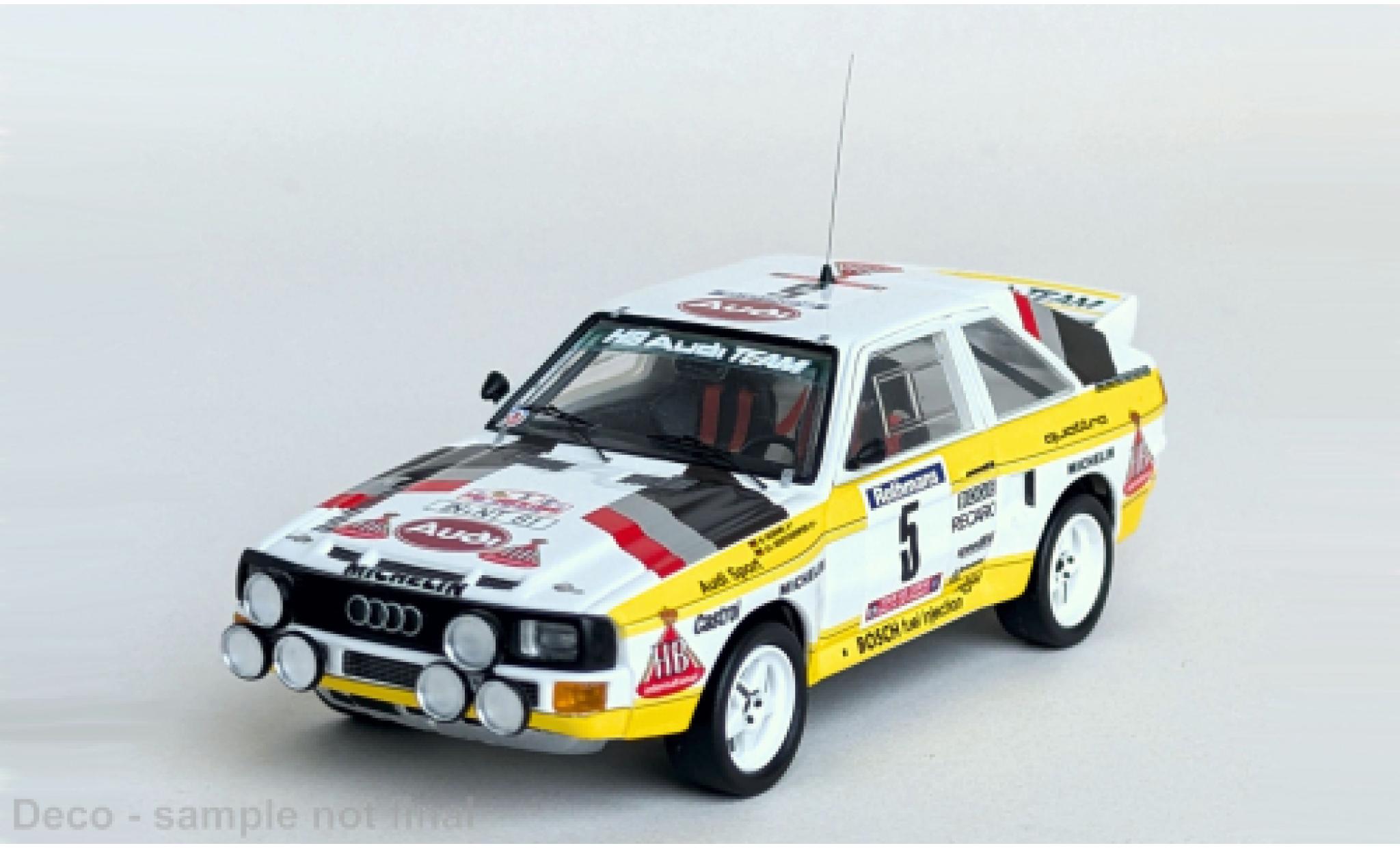 Audi Sport Quattro 1/43 Trofeu Sport quattro Tour de Corse 1985 #5 W.R&ouml;hrl/C.Geistd&ouml;rfer 1:43 modelauto