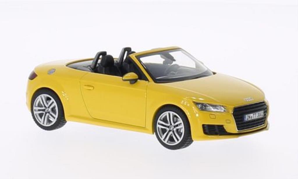 Audi TT 1/43 Kyosho (8S) Roadster geel 2014 modelauto