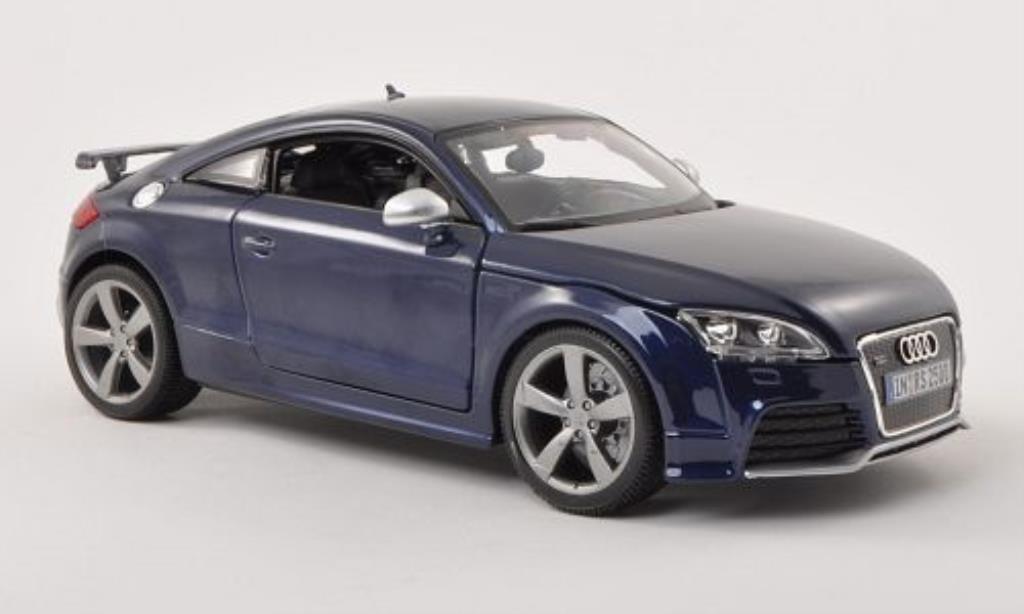 Audi TT RS 1/18 Burago RS blauw modelauto