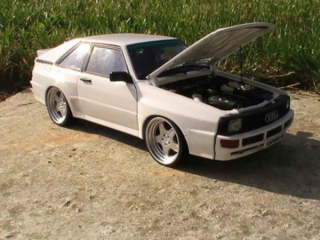 Audi Sport Quattro coupe wit jantes amg en 17 pouces entierement en alu 1/18 Autoart