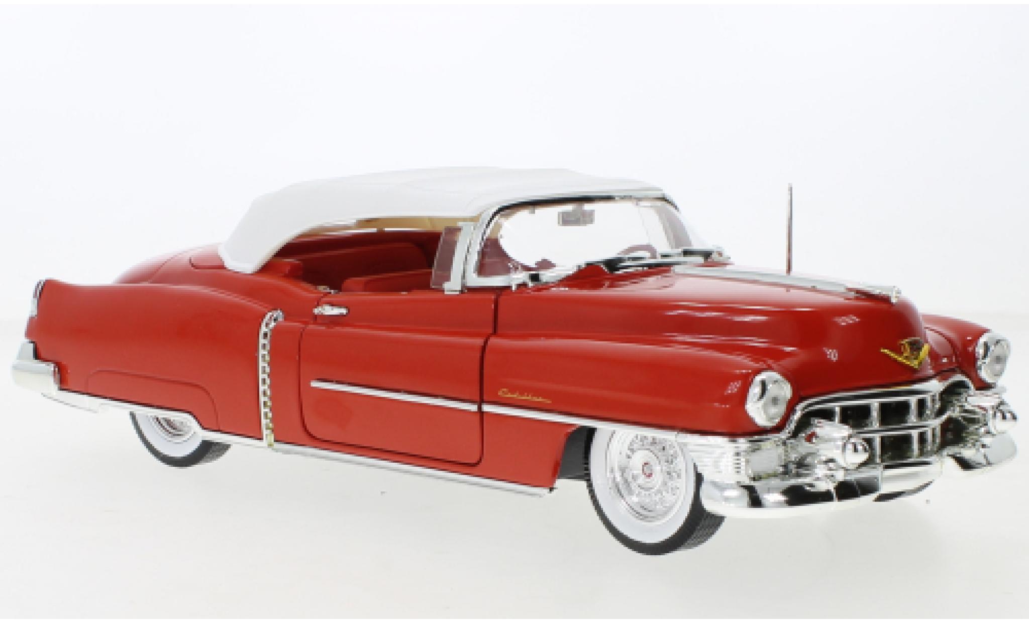 Cadillac Eldorado 1/18 Auto World rood/wit 1953 modelauto