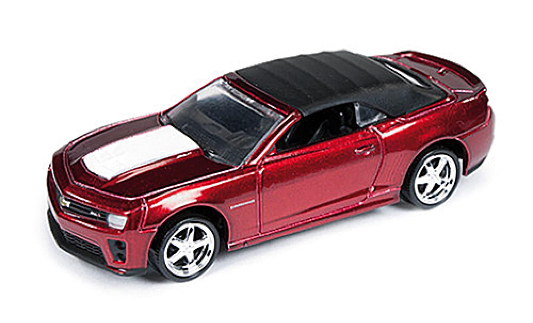 Chevrolet Camaro 1/64 Auto World ZL1 Cabriolet met.-rood/wit Special Version 2013 modelauto
