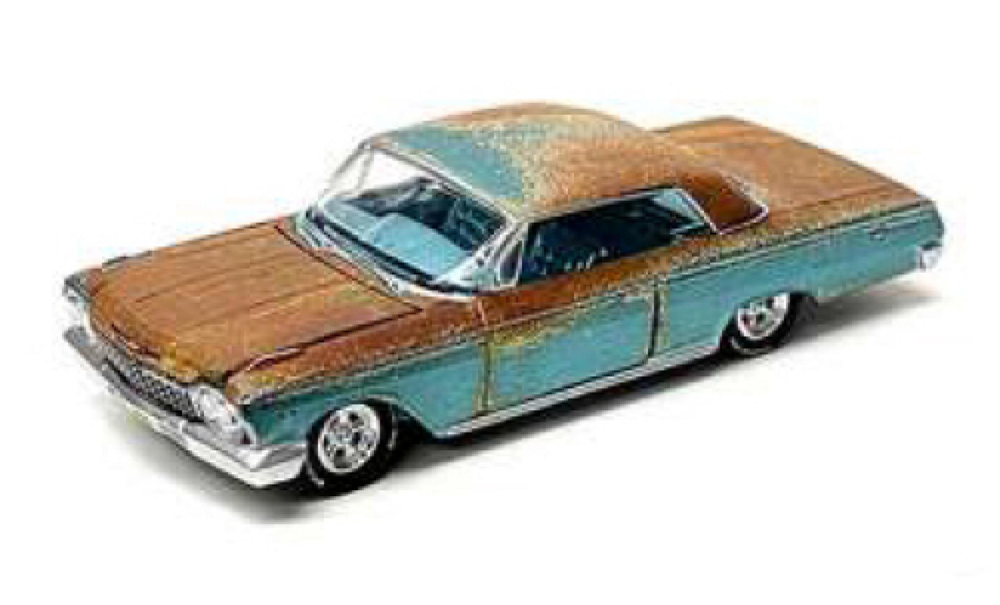 Chevrolet Impala 1/64 Auto World metallic turquoise/bruin 1972 modelauto