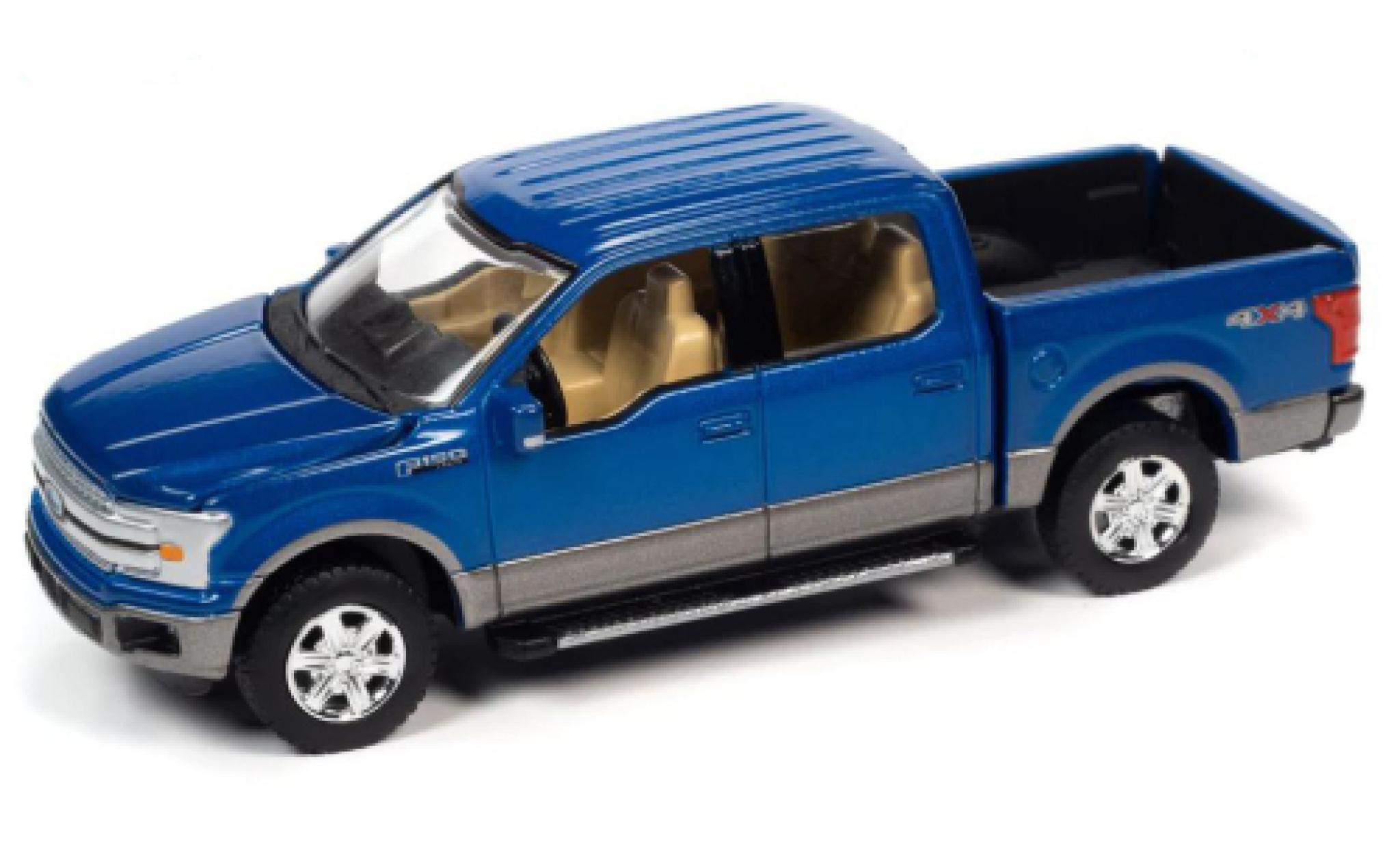 Ford F-1 1/64 Auto World 50 Lariat metallic blauw fonc&eacute; 2019 modelauto