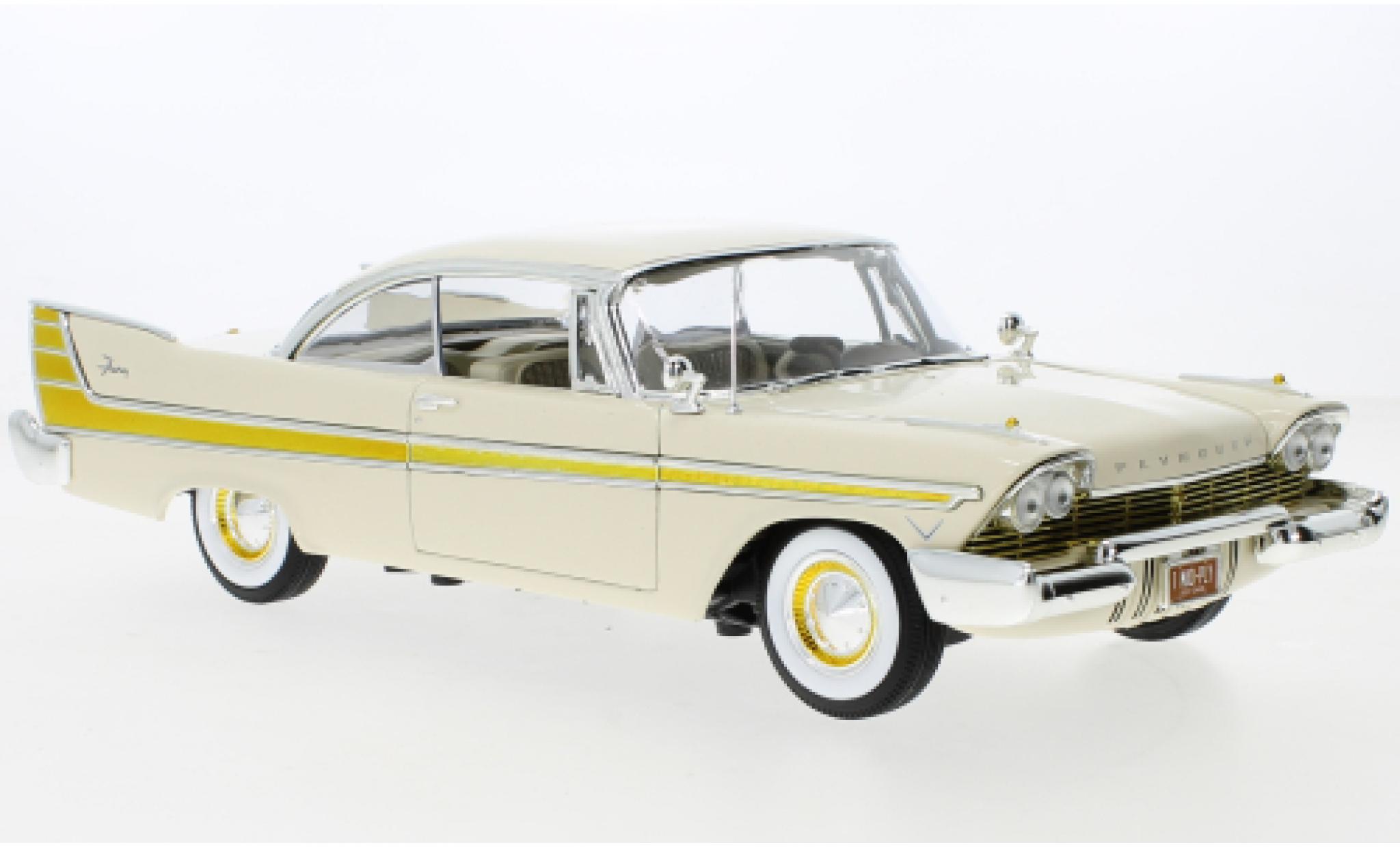 Plymouth Fury 1/18 Auto World beige/gold 1957 modelauto