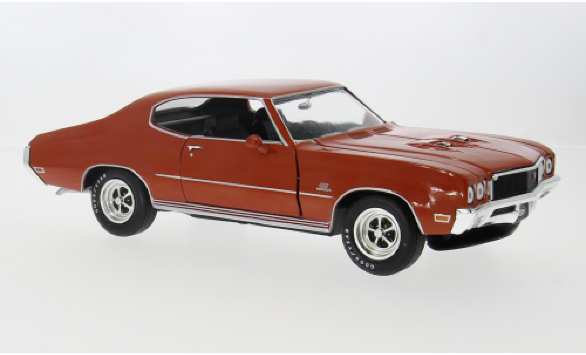 Buick GS 1/18 Auto World Hardtop metallic oranje 1972 1:18 modelauto