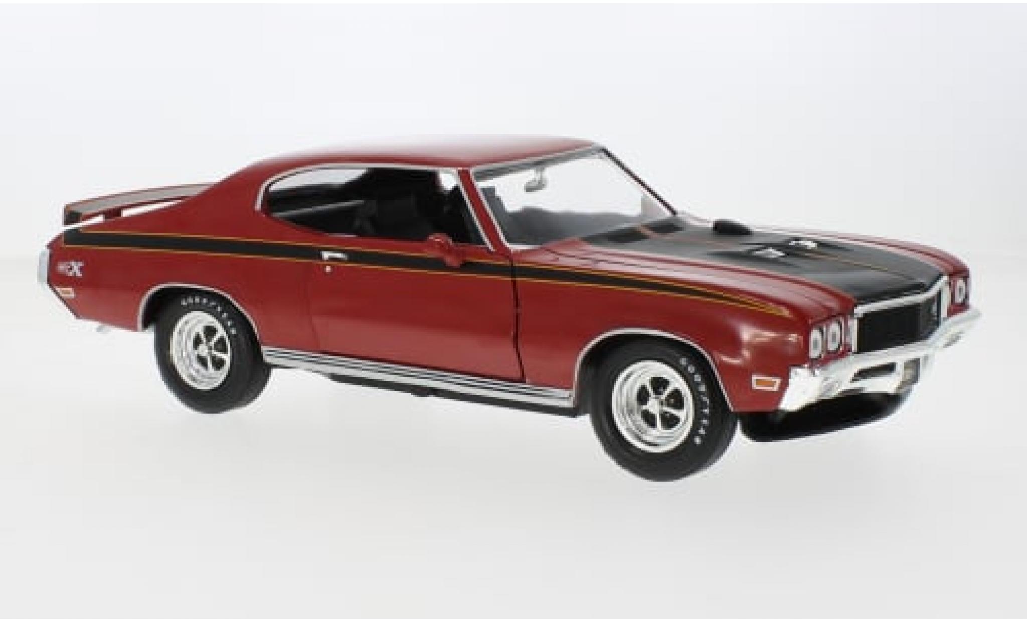 Buick GS 1/18 Auto World X rood/zwart 1972 1:18 modelauto