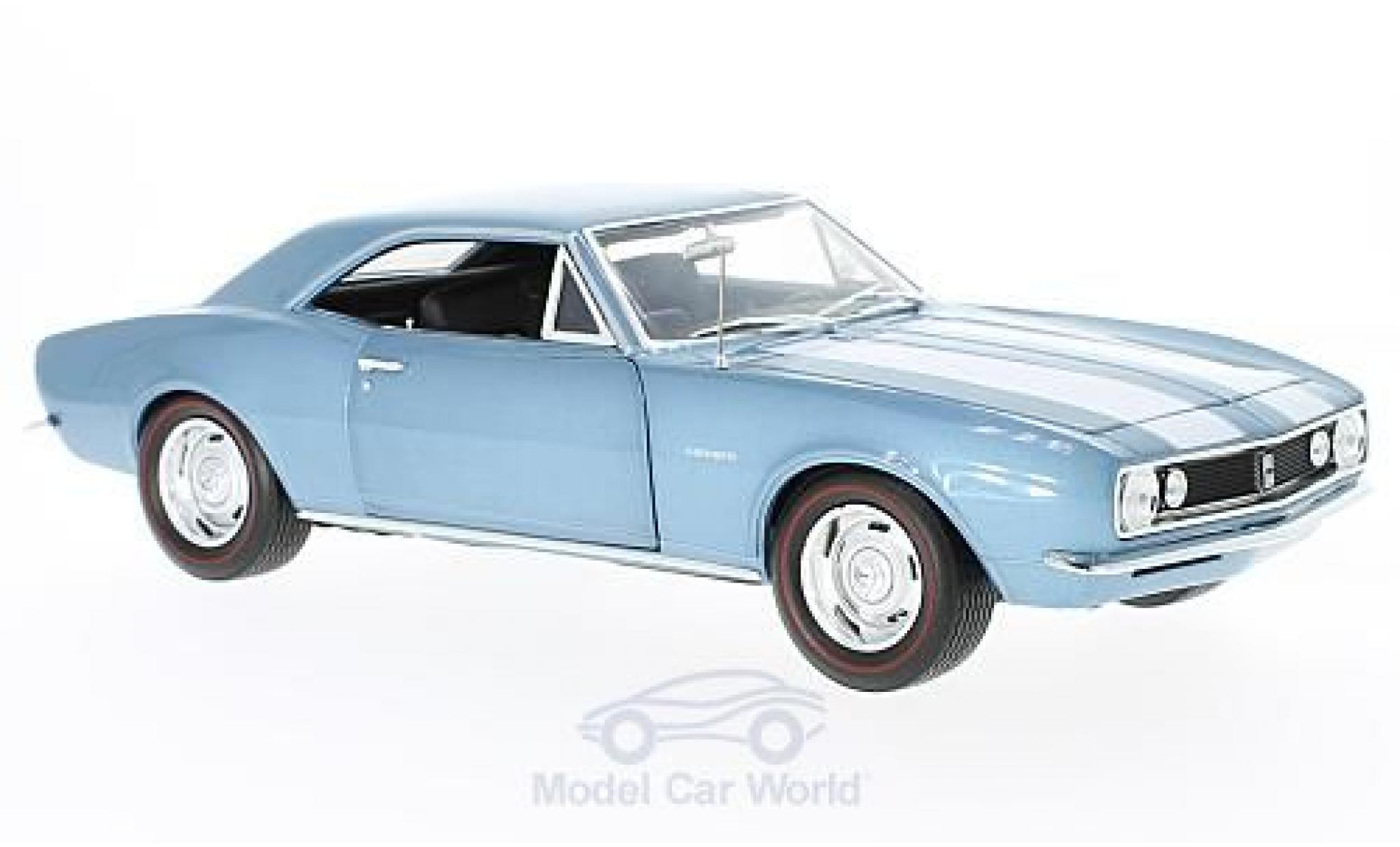 Chevrolet Camaro 1/18 Auto World Z28 metallic blauw 1967 50th Anniversary ohne Vitrine modelauto