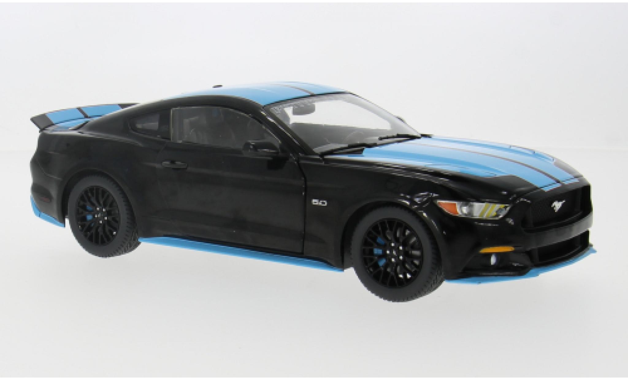 Ford Mustang 1/18 Auto World GT zwart 2015 1:18 modelauto