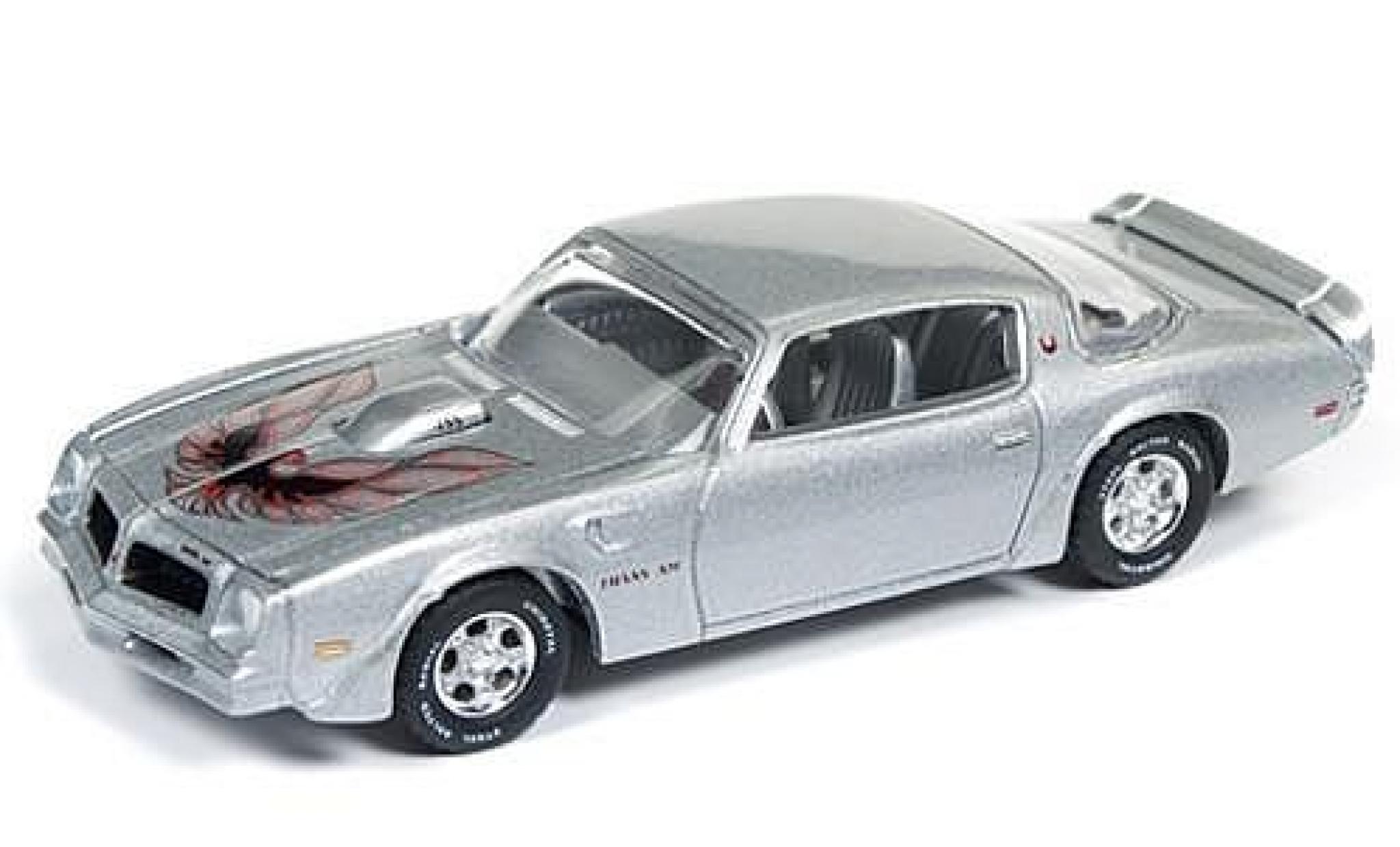 Pontiac Firebird 1/64 Auto World Trans Am grijs 1976 sans Vitrine modelauto