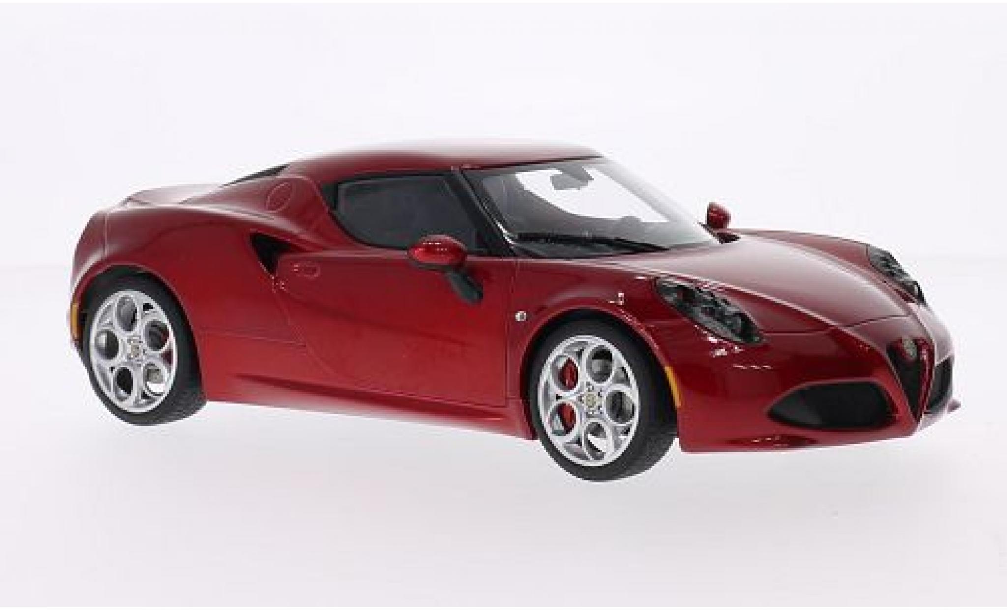 Alfa Romeo 4C 1/18 AUTOart metallic rood 2013 modelauto