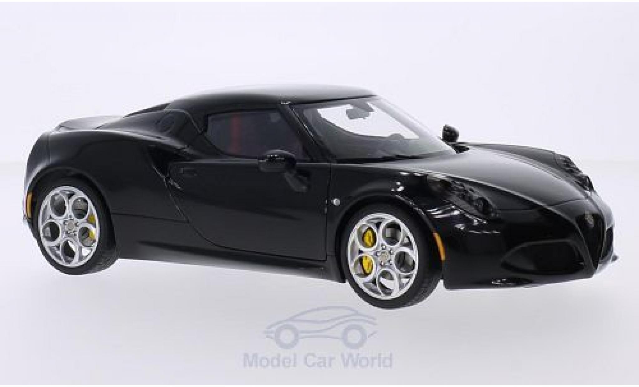 Alfa Romeo 4C 1/18 AUTOart zwart 2013 modelauto