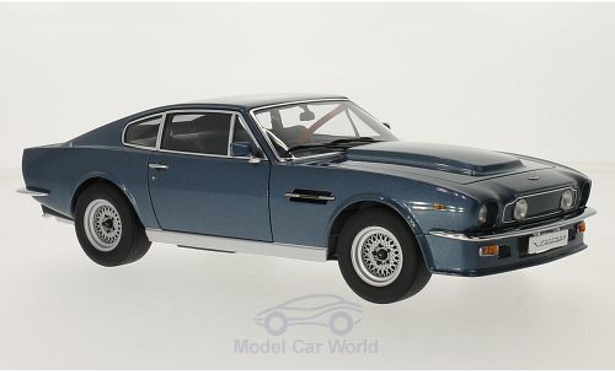 Aston Martin V8 Vantage 1/18 AUTOart Vantage metallic blauw RHD 1985 modelauto