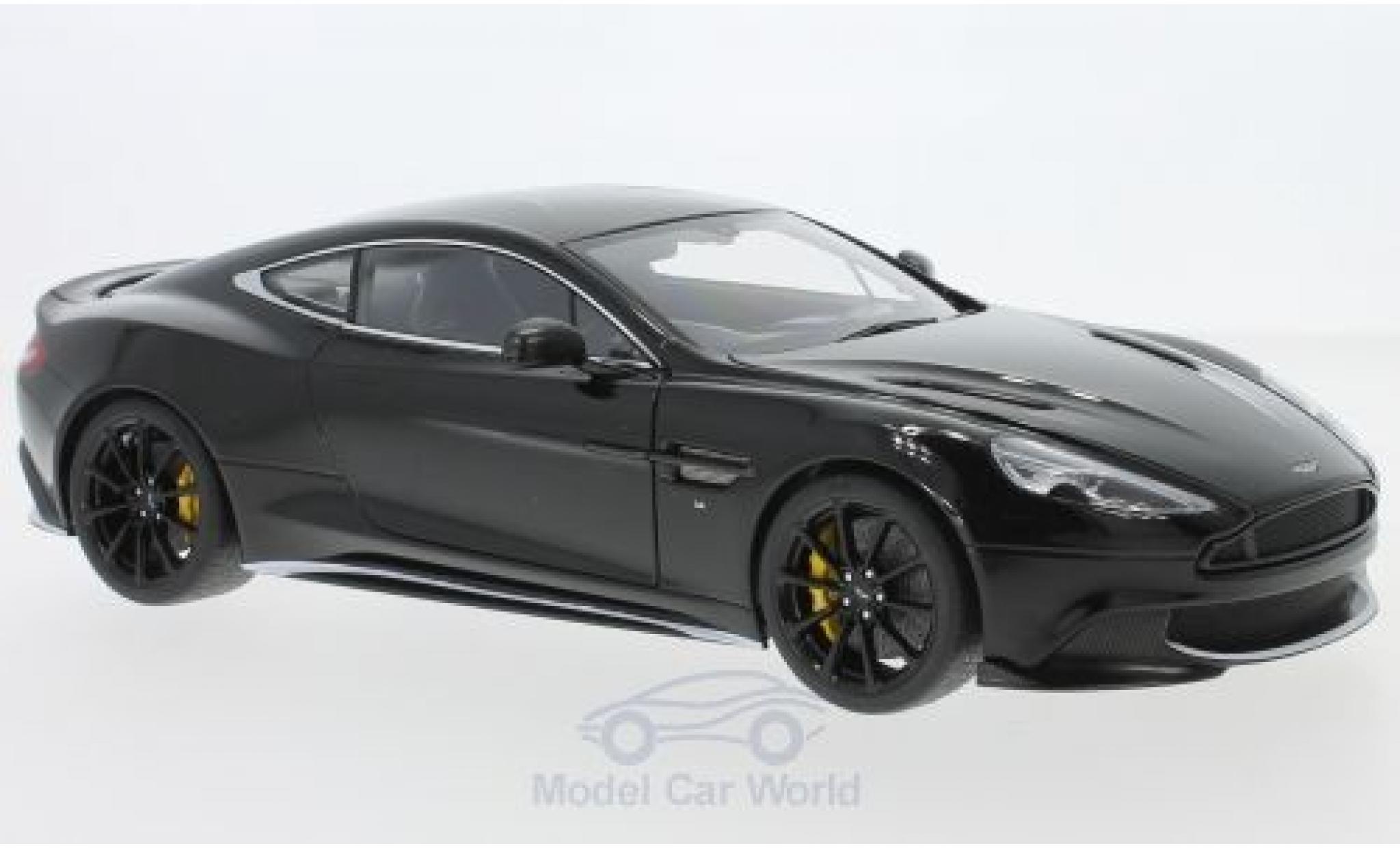 Aston Martin Vanquish 1/18 AUTOart S zwart RHD 2017 modelauto