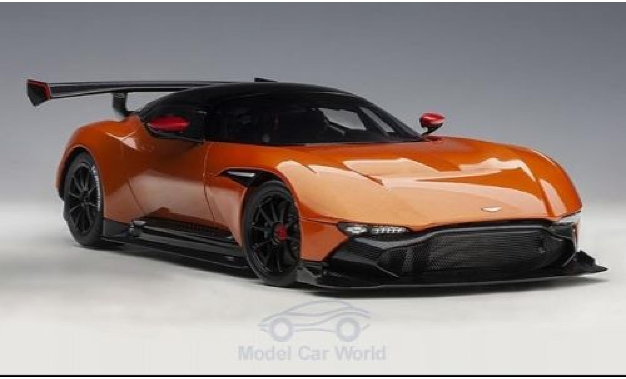 Aston Martin Vulcan 1/18 AUTOart metallic oranje/carbon 2015 modelauto