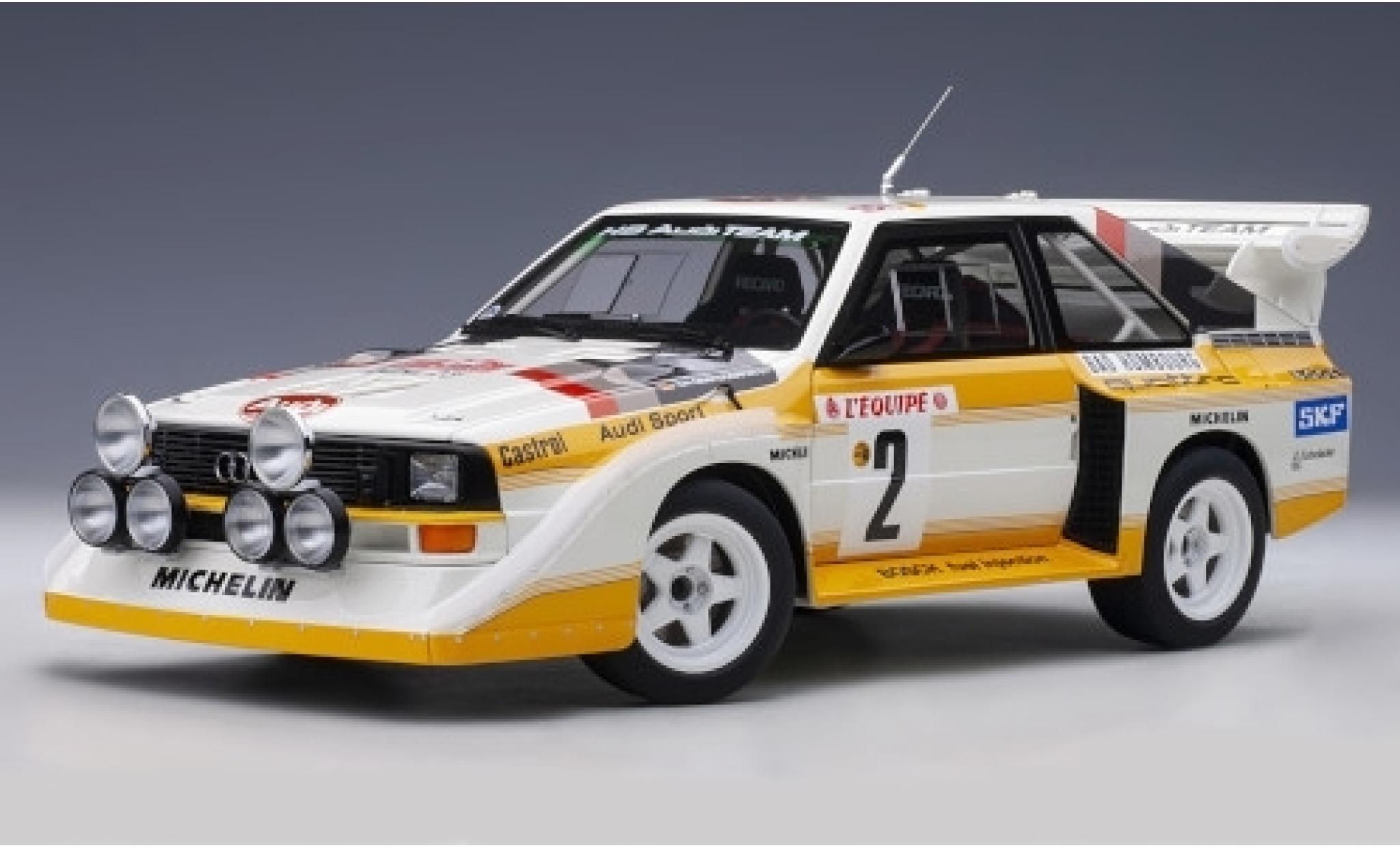 Audi Quattro 1/18 AUTOart S1 No.2 HB Team Rallye Monte Carlo 1986 W.R&ouml;hrl/C.Geistd&ouml;rfer modelauto