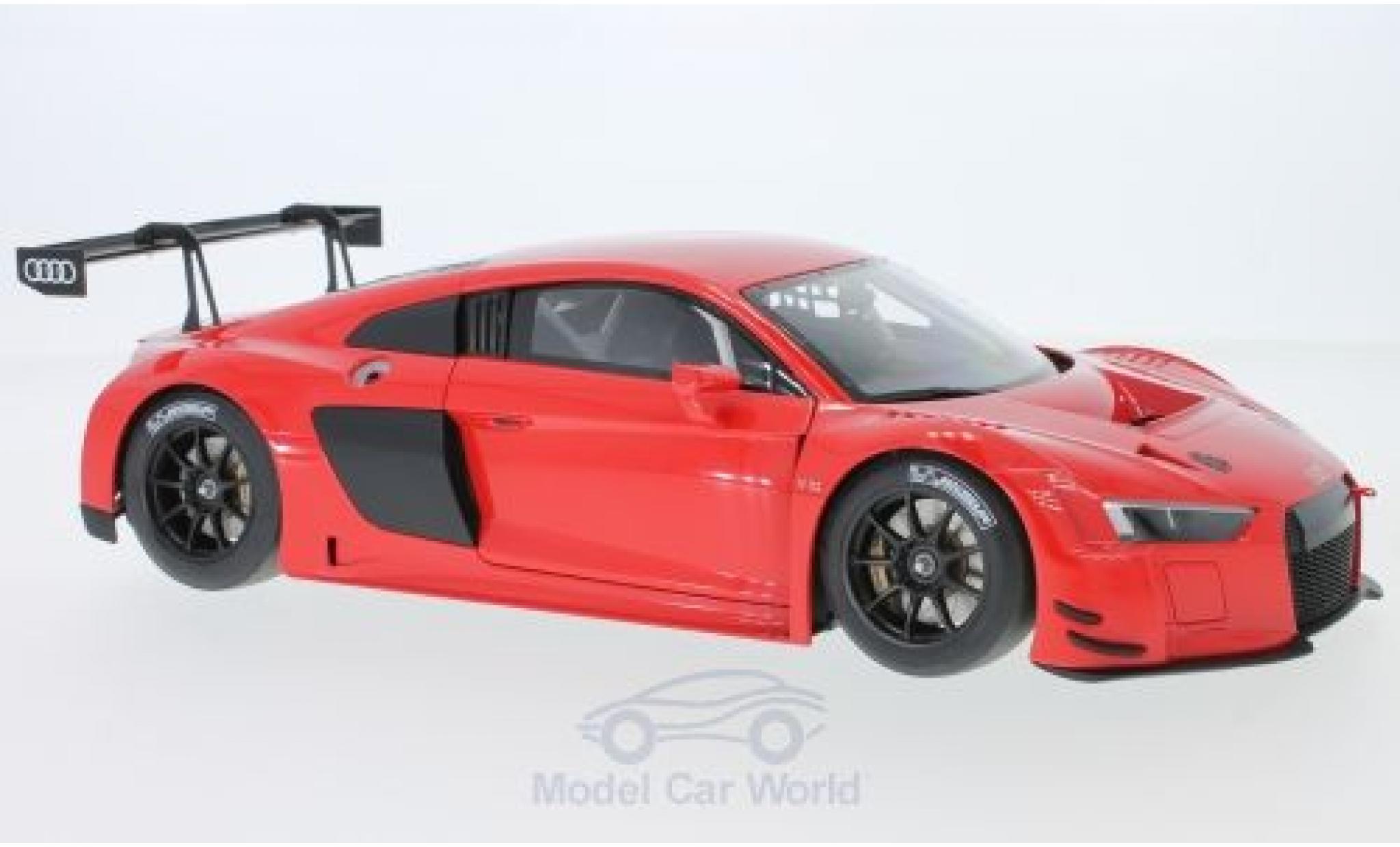 Audi R8 1/18 AUTOart LMS rood 2016 Plain Body Version modelauto