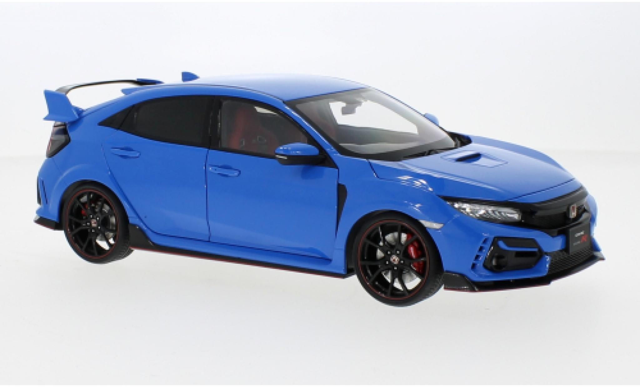 Honda Civic 1/18 AUTOart Type R (FK8) blauw clair RHD 2021 modelauto