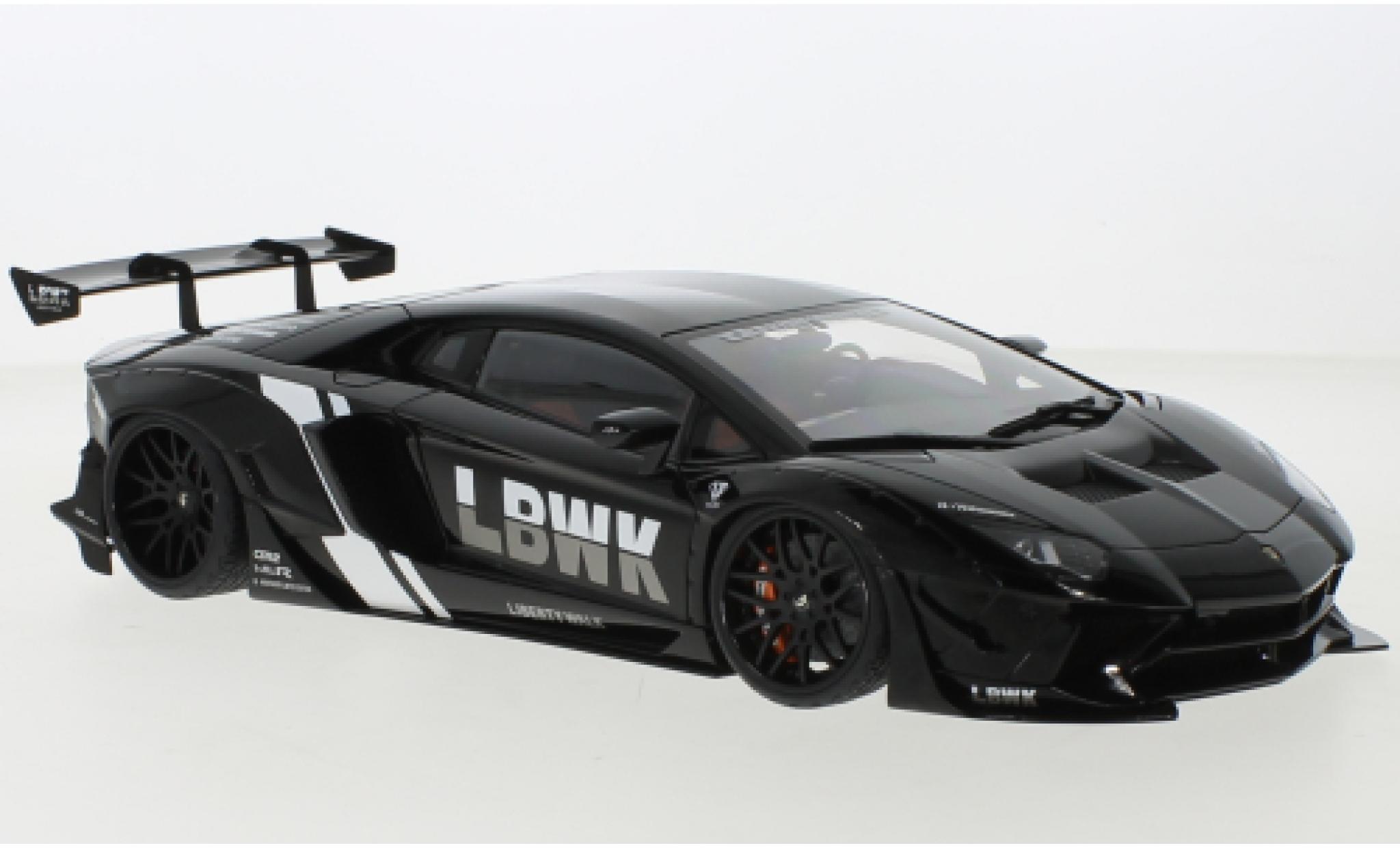 Lamborghini Aventador 1/18 AUTOart LB-Works limited Edition zwart modelauto