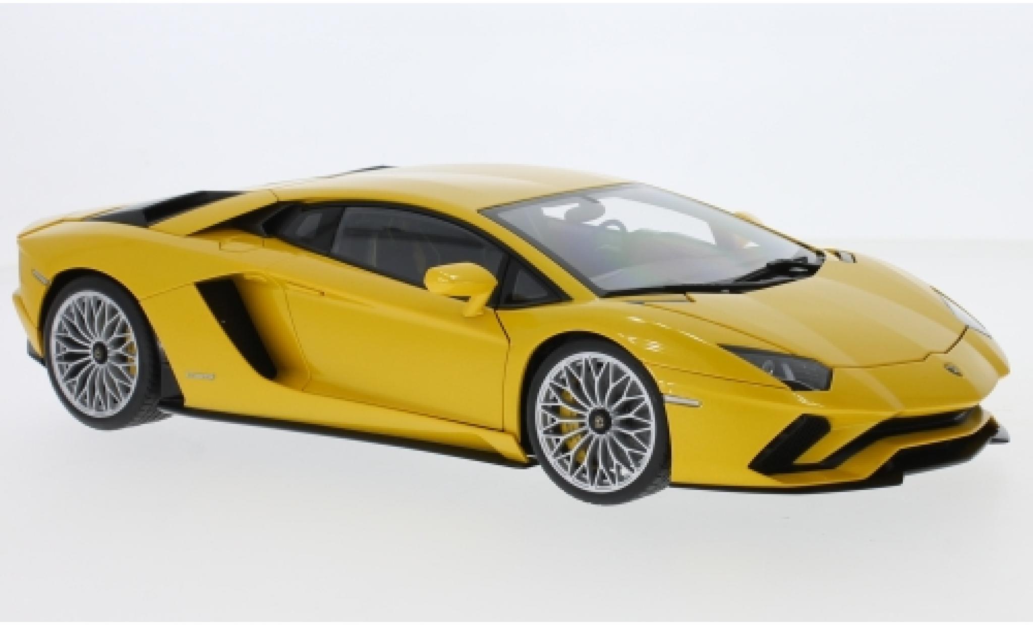 Lamborghini Aventador 1/18 AUTOart S metallic geel 2017 modelauto