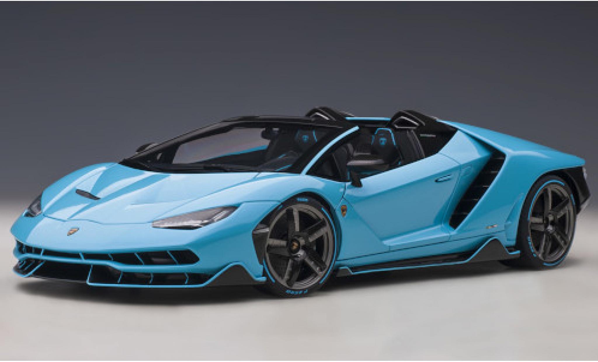 Lamborghini Centenario 1/18 AUTOart Roadster metallic blauw clair 2016 modelauto