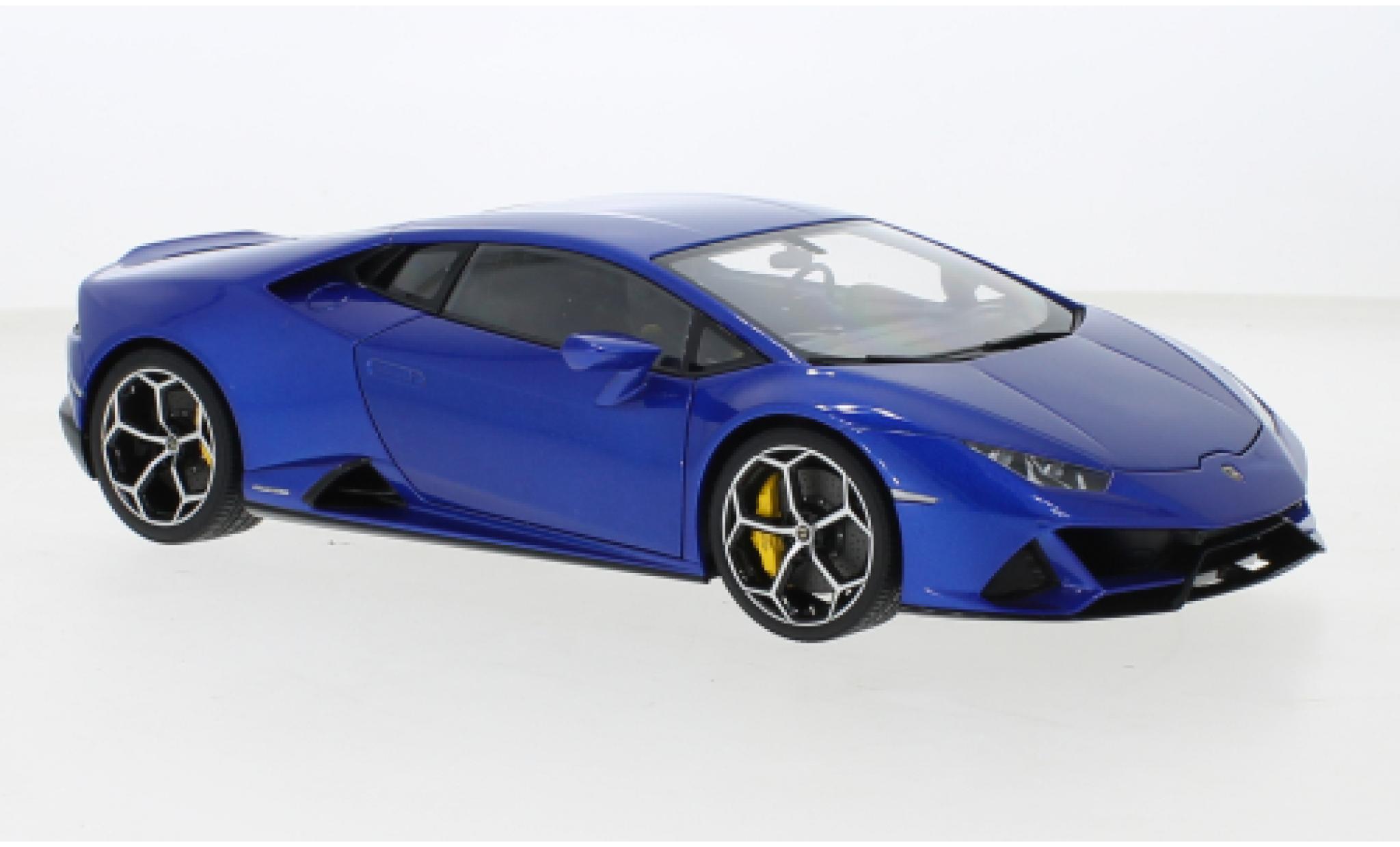Lamborghini Huracan 1/18 AUTOart EVO metallic blauw 2019 modelauto