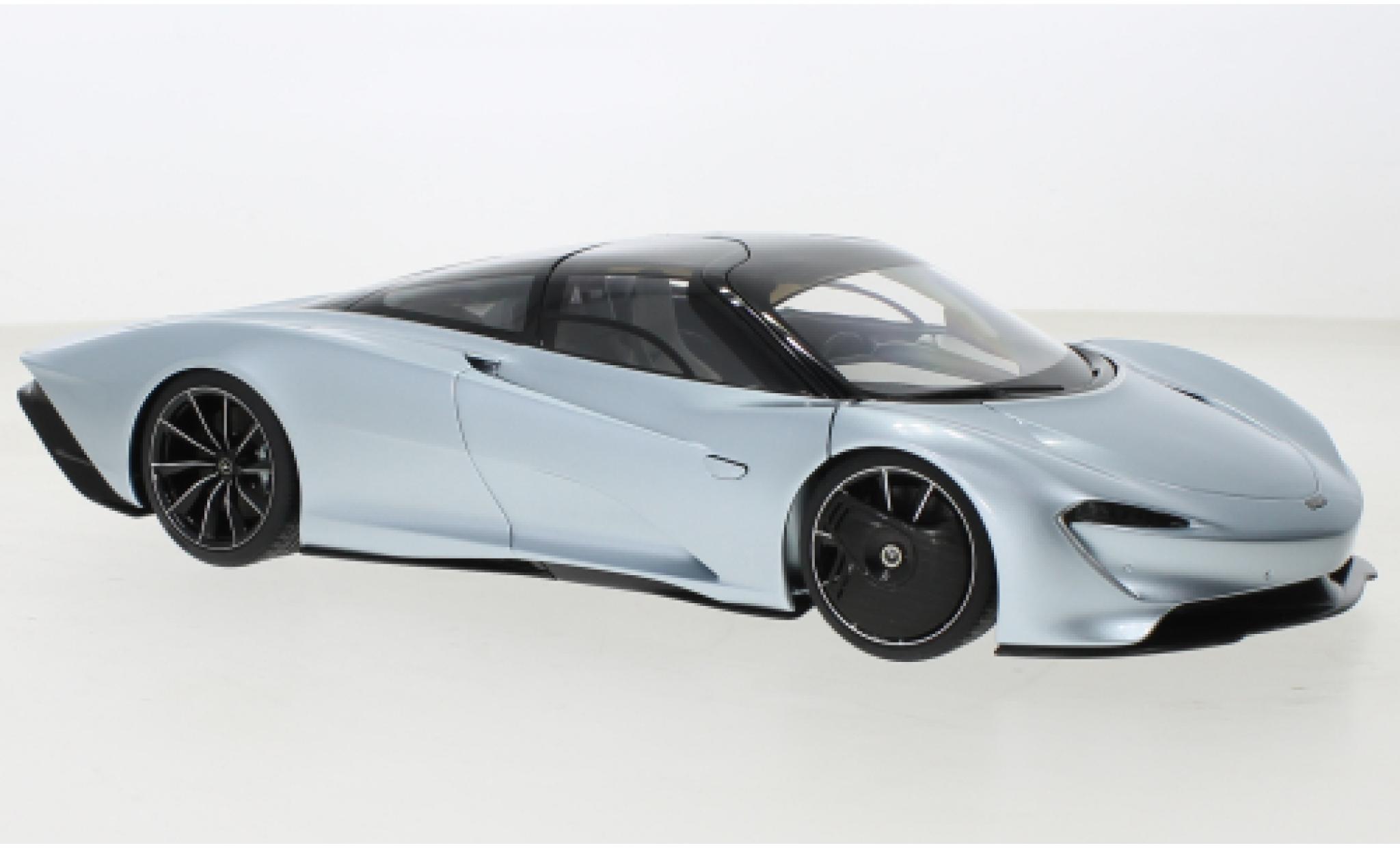 McLaren Speedtail 1/18 AUTOart SpeedTail metallic blauw clair/zwart 2020 modelauto