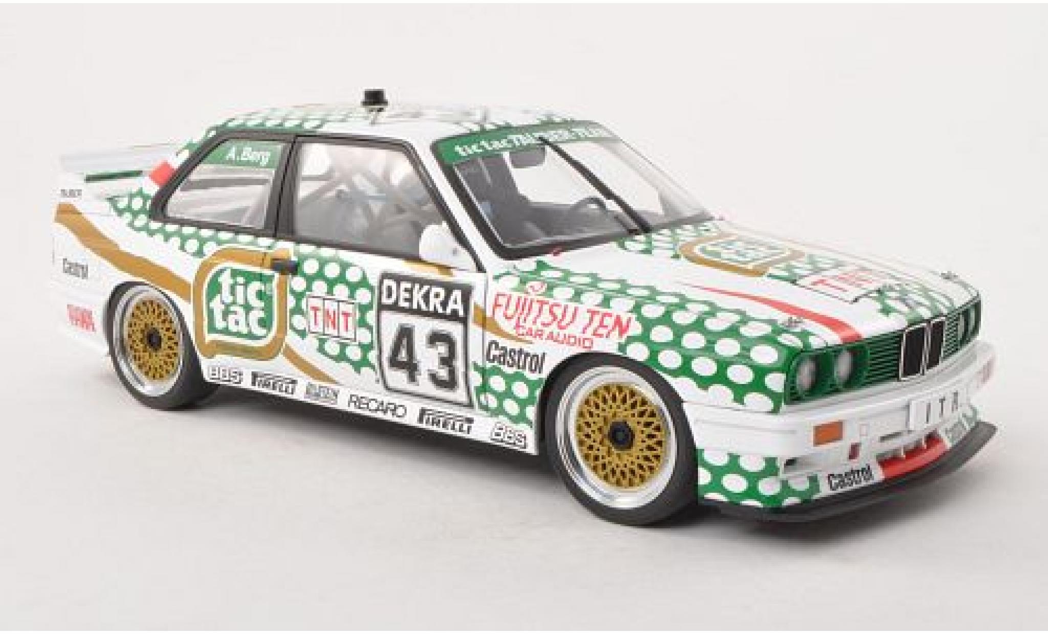 Bmw M3 1/18 AUTOart (E30) No.43 Tic Tac DTM 1991 1:18 modelauto