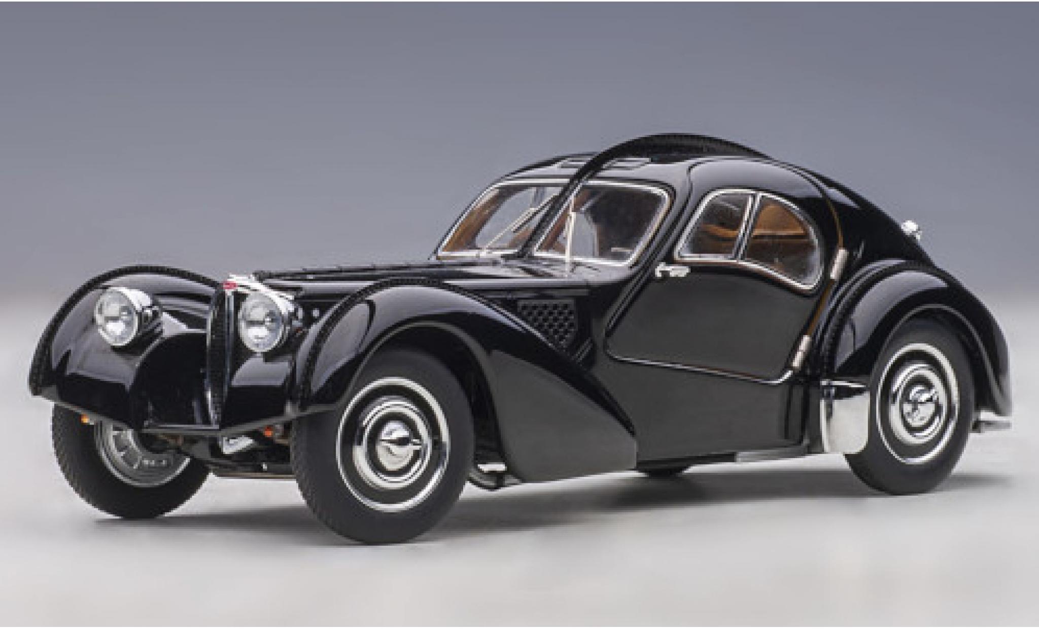 Bugatti 57 1/43 AUTOart SC Atlantic zwart RHD 1938 modelauto