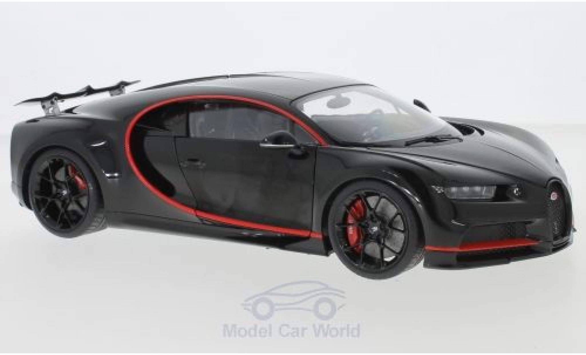 Bugatti Chiron 1/18 AUTOart zwart 2017 modelauto