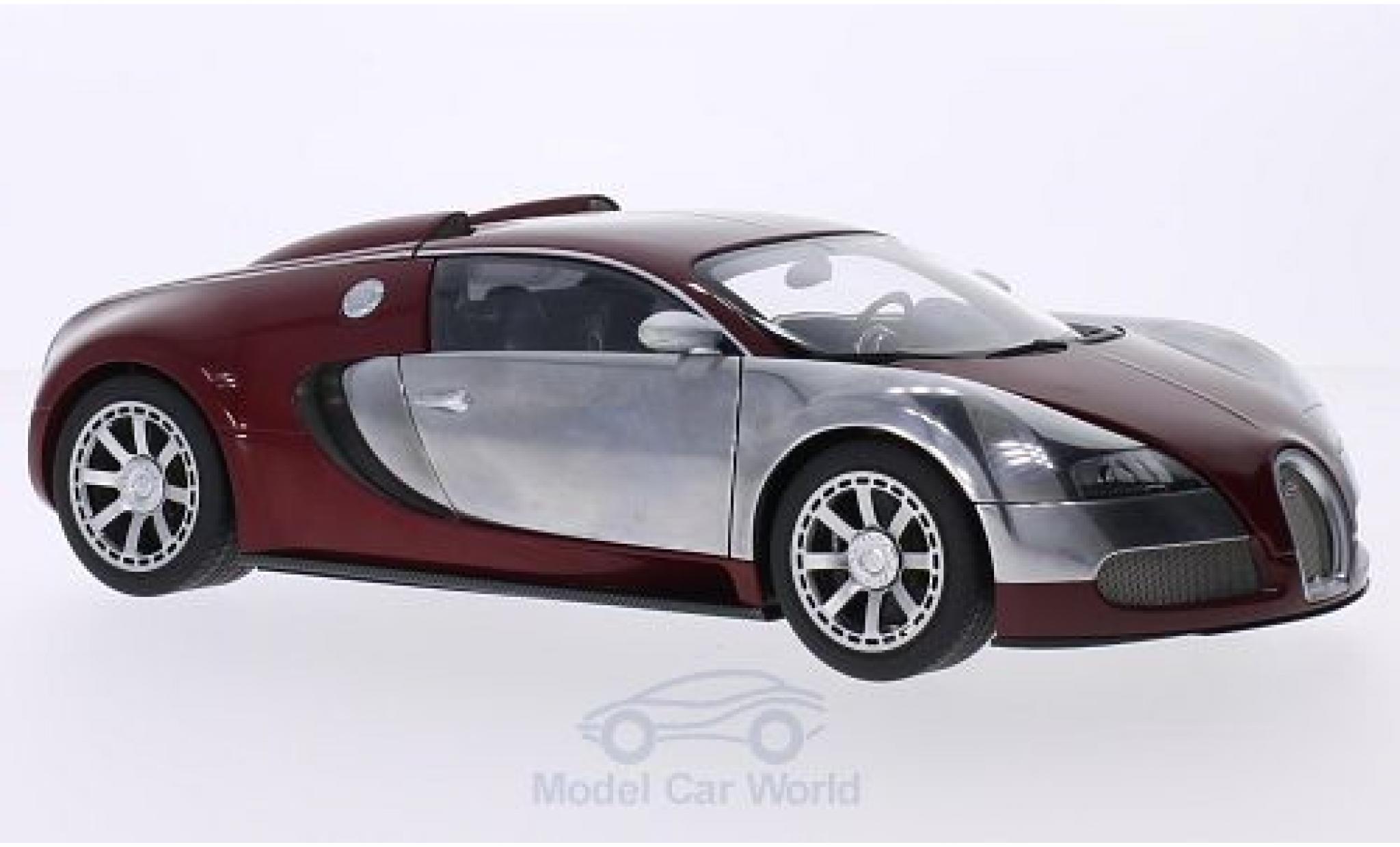 Bugatti Veyron Edition Centenaire 1/18 AUTOart EB 16.4 Edition Centenaire rood/chrom 2009 Achille Varzi modelauto