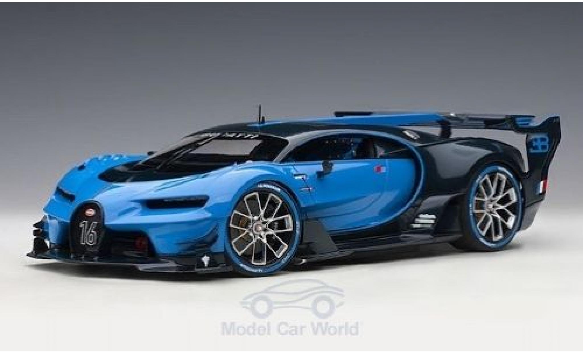 Bugatti Vision 1/18 AUTOart GT blauw/blauw 2015 modelauto