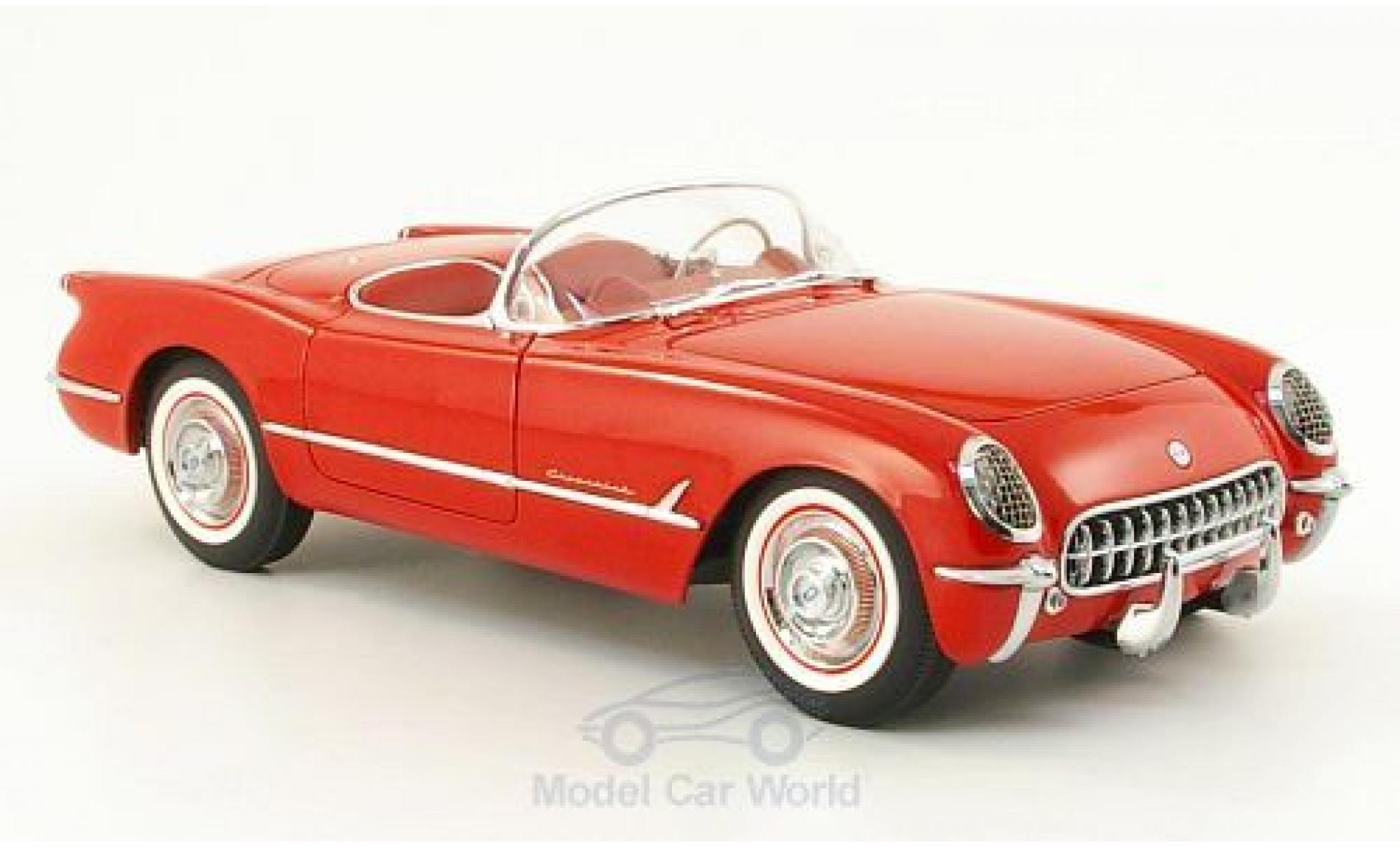 Chevrolet Corvette 1/18 AUTOart rood 1954 modelauto