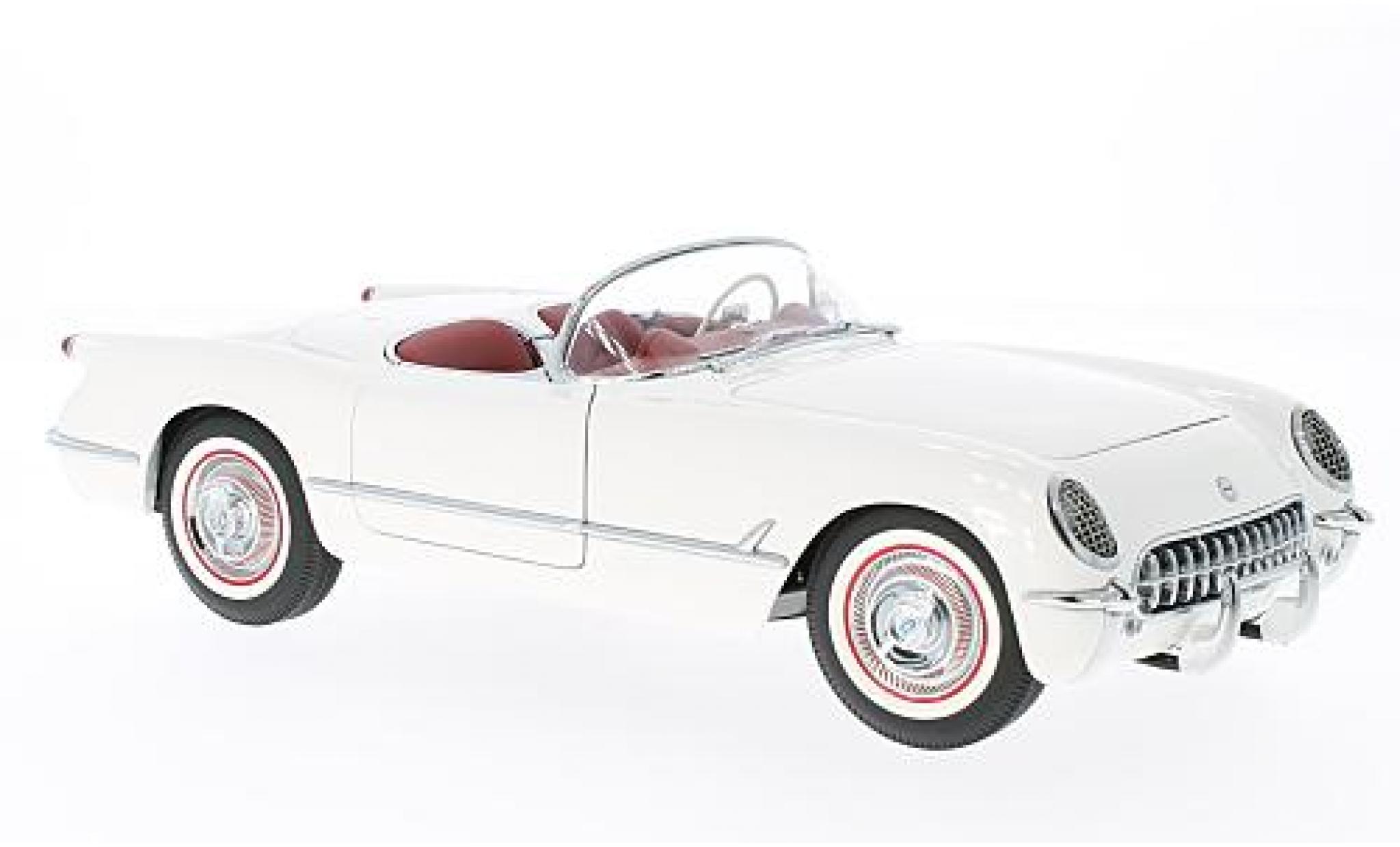 Chevrolet Corvette 1/18 AUTOart wit 1953 modelauto