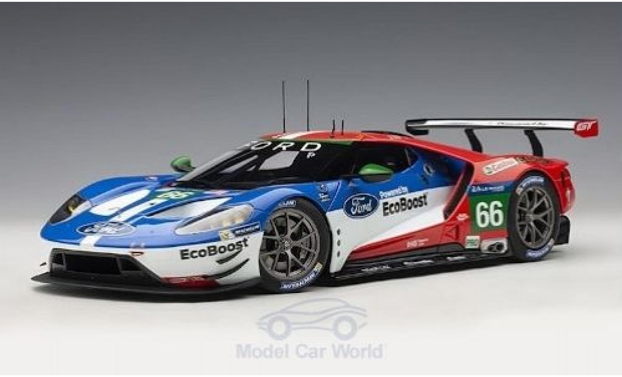 Ford GT 1/18 AUTOart No.66 Chip Ganassi Racing UK 24h Le Mans 2016 B.Johnson/S.M&uuml;cke/O.Pla modelauto