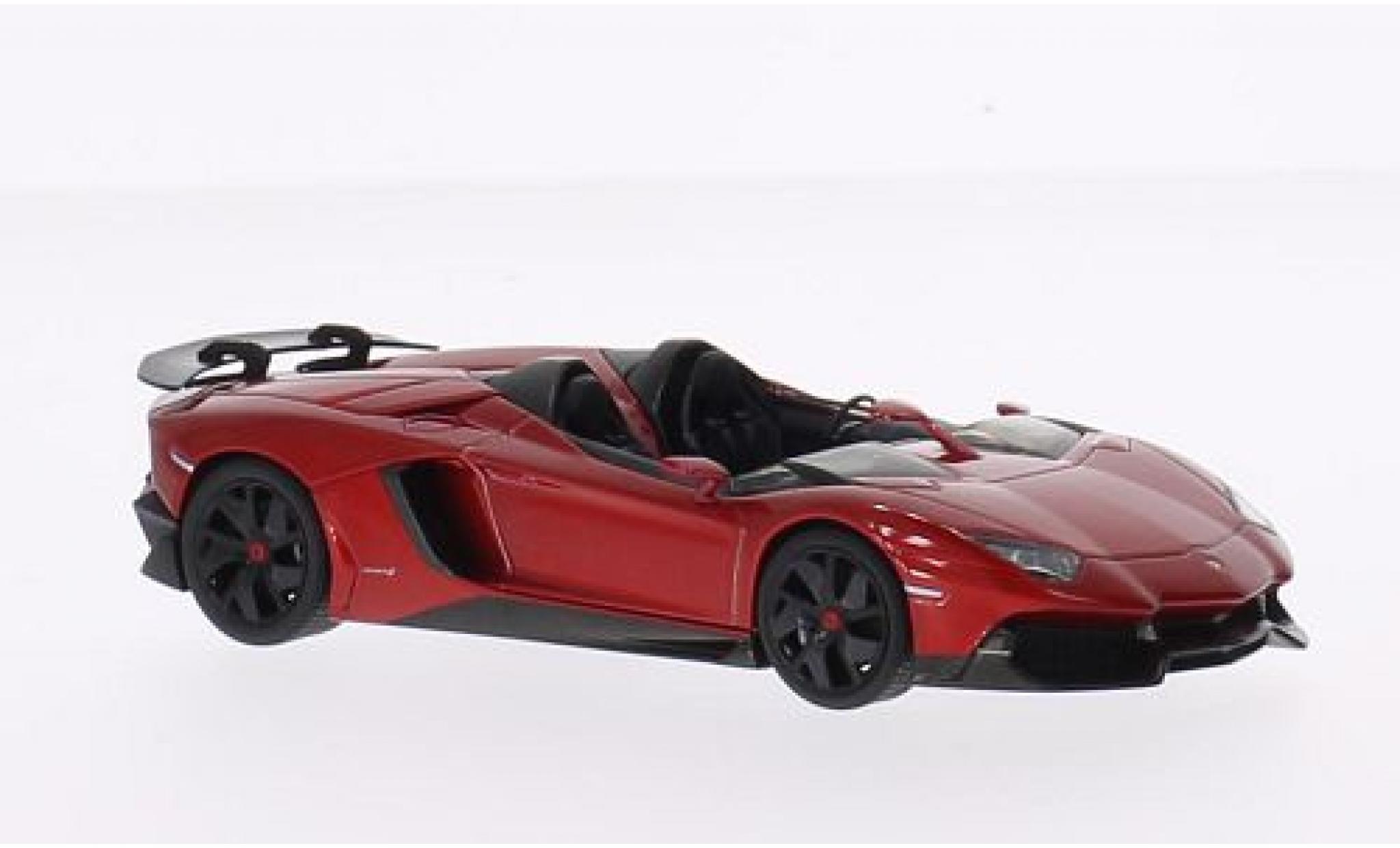 Lamborghini Aventador 1/43 AUTOart J Roadster metallic rood 2012 modelauto