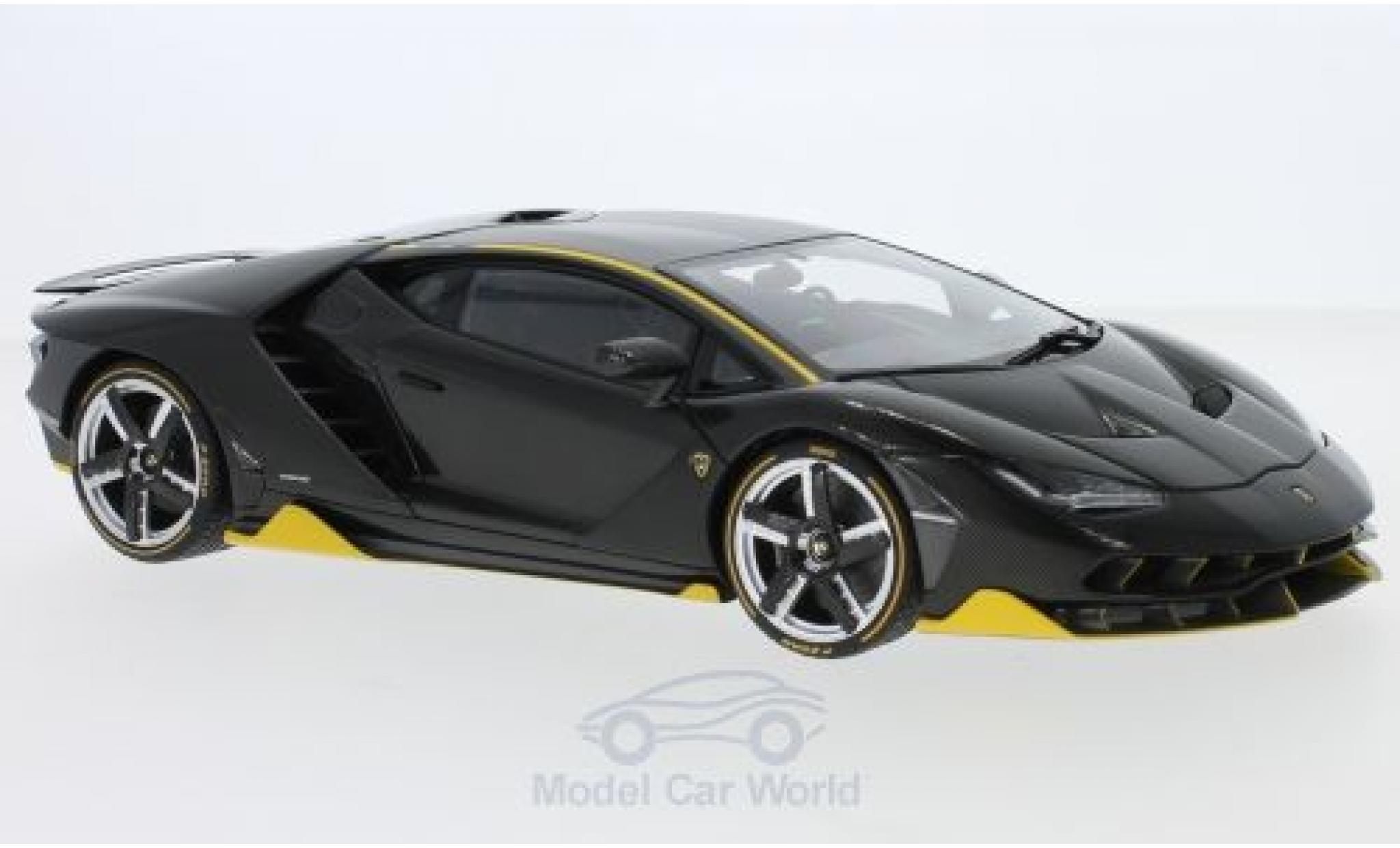 Lamborghini Centenario 1/18 AUTOart LP770-4 carbon/geel 2017 modelauto