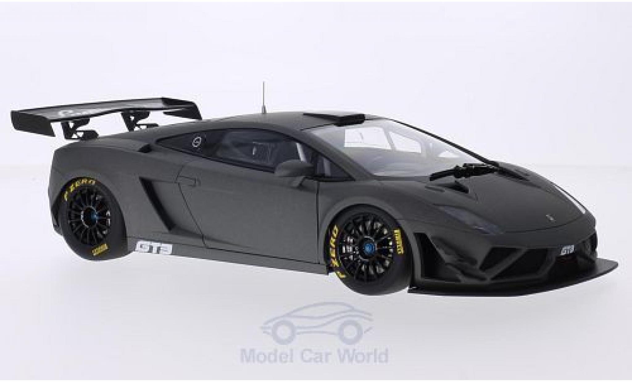 Lamborghini Gallardo 1/18 AUTOart GT3 FL2 matt-grijs 2013 Plain Body Version modelauto