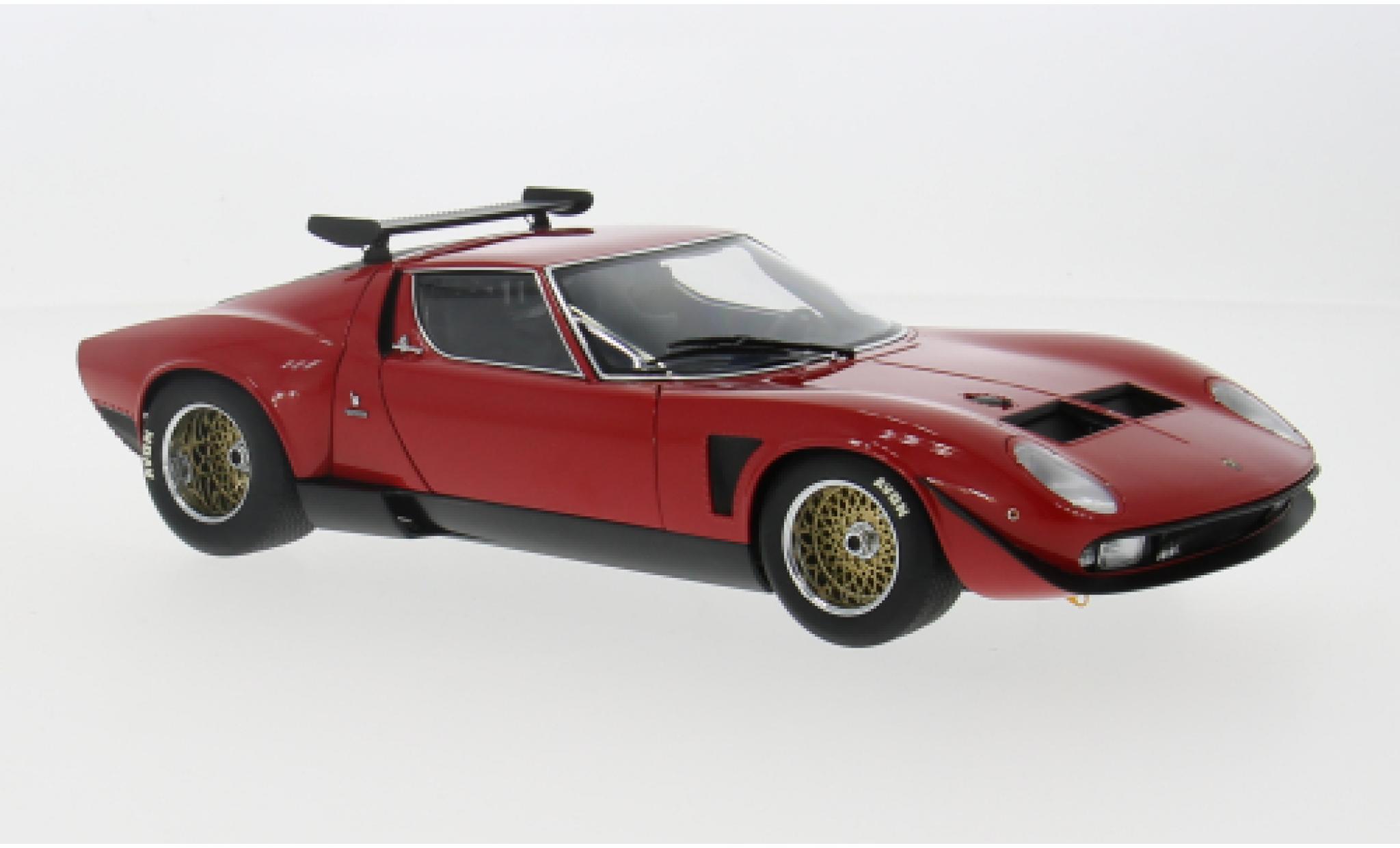 Lamborghini Miura 1/18 AUTOart Jota SVR rood 1:18 modelauto