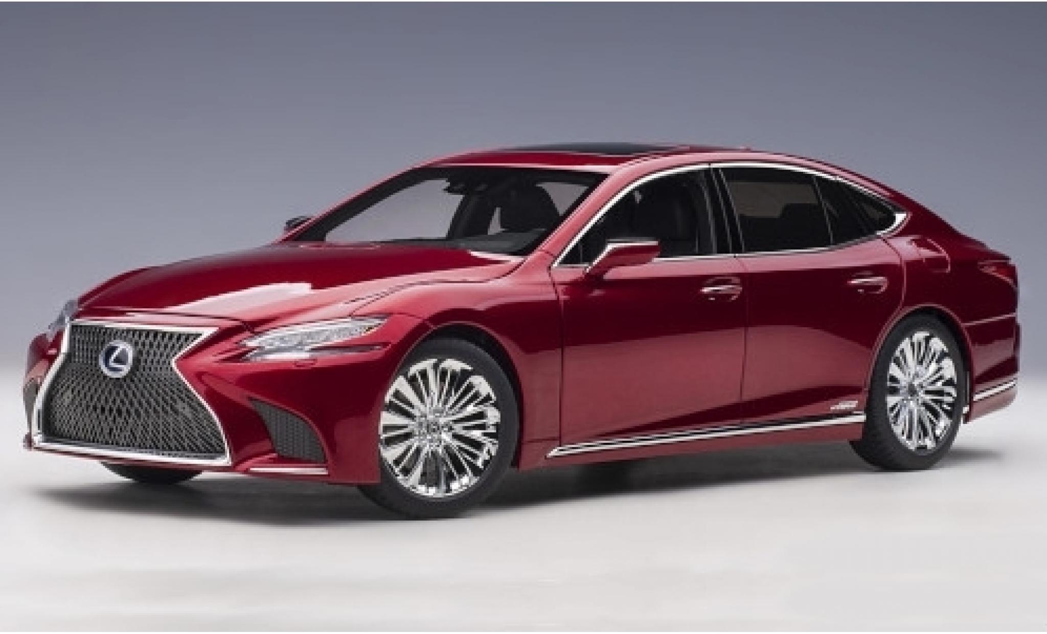 Lexus LS 1/18 AUTOart 500h metallic rood 2018 modelauto