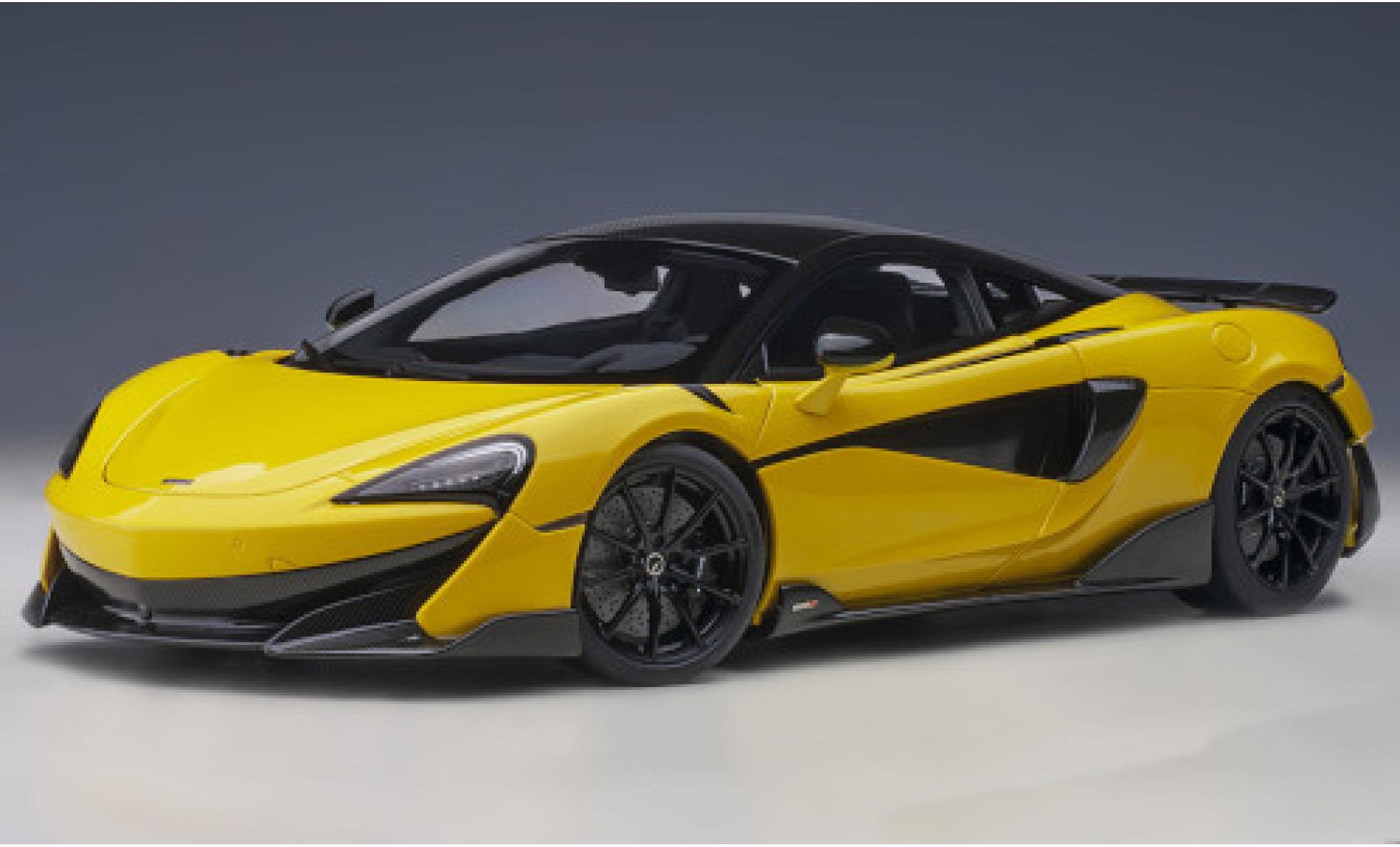 McLaren 600 1/18 AUTOart LT geel/zwart 2019 modelauto