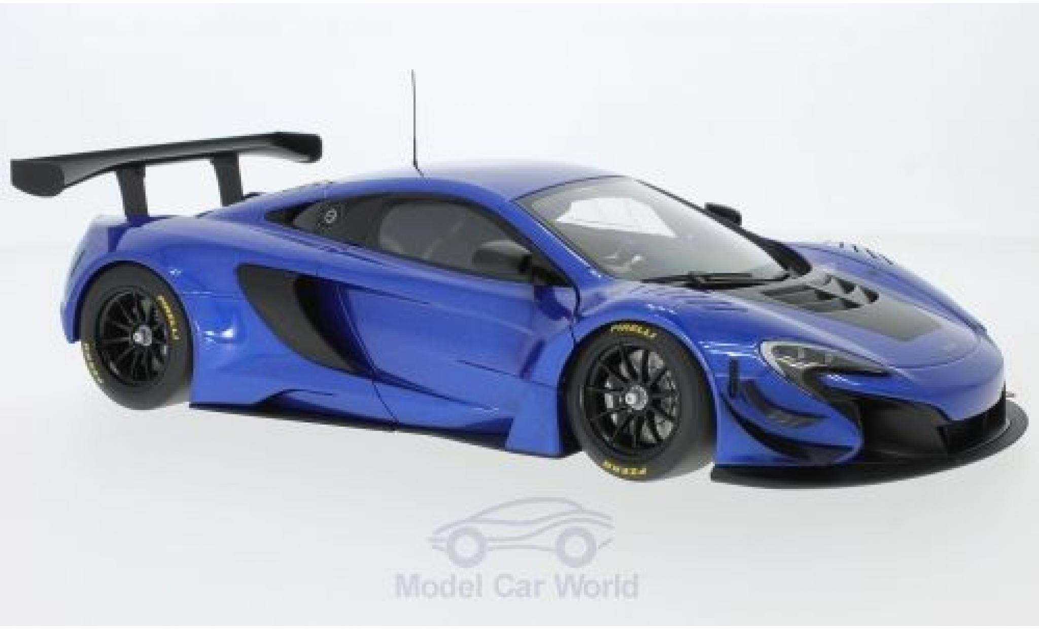 McLaren 650 1/18 AUTOart S GT3 blauw/zwart 2014 modelauto