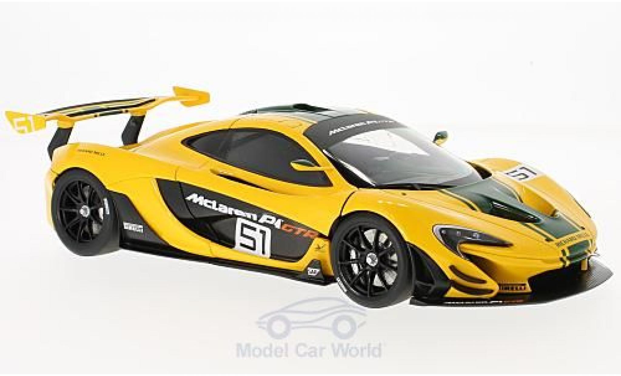 McLaren P1 1/18 AUTOart GTR geel/groen 2015 Motorshow Genf modelauto
